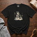 Miniature Schnauzer Mustache Macchiato 1 T-Shirt — Black