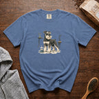 Miniature Schnauzer Mustache Macchiato 1 T-Shirt — Blue Jean