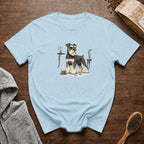 Miniature Schnauzer Mustache Macchiato T-Shirt — Chambray
