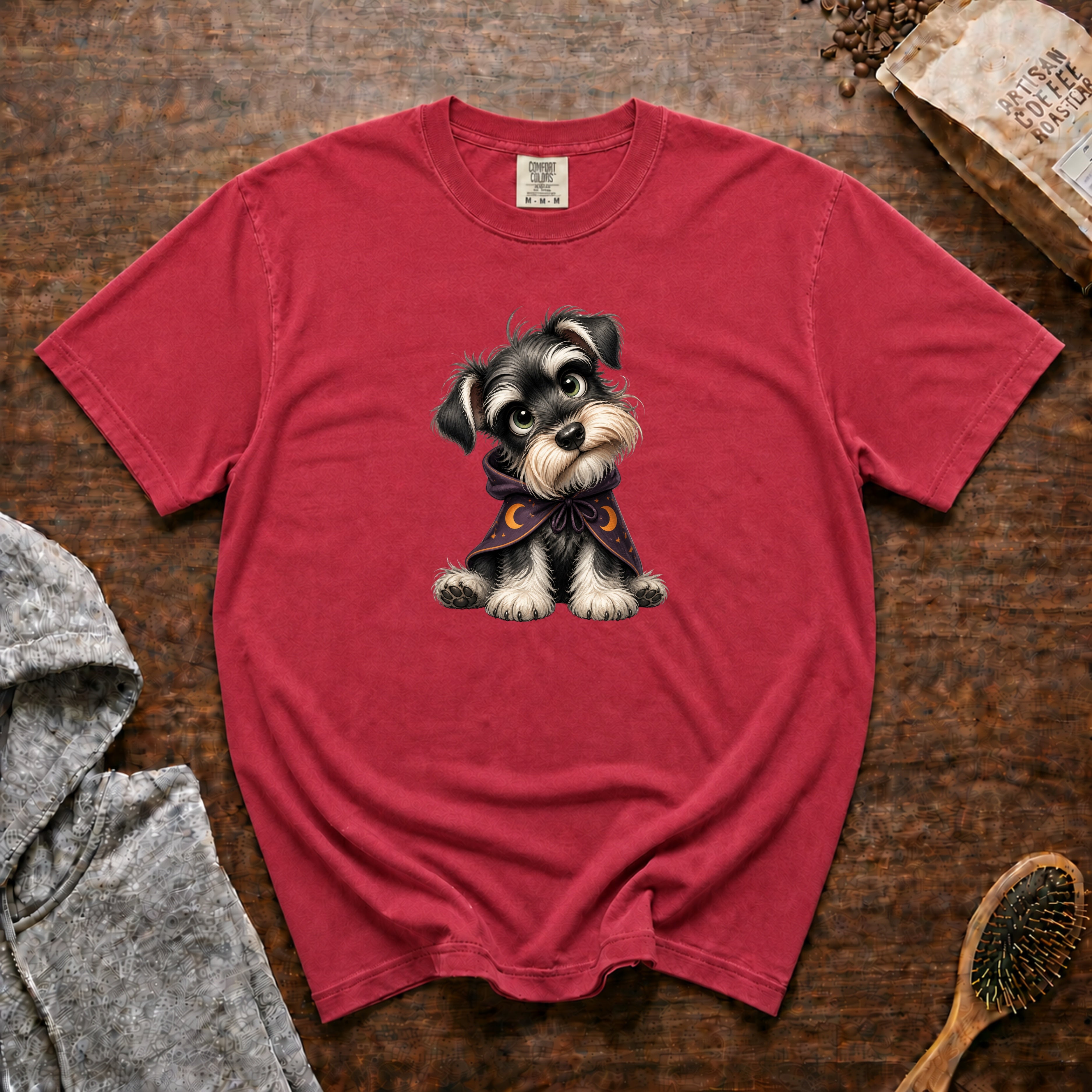 Miniature Schnauzer T-Shirt — Crimson