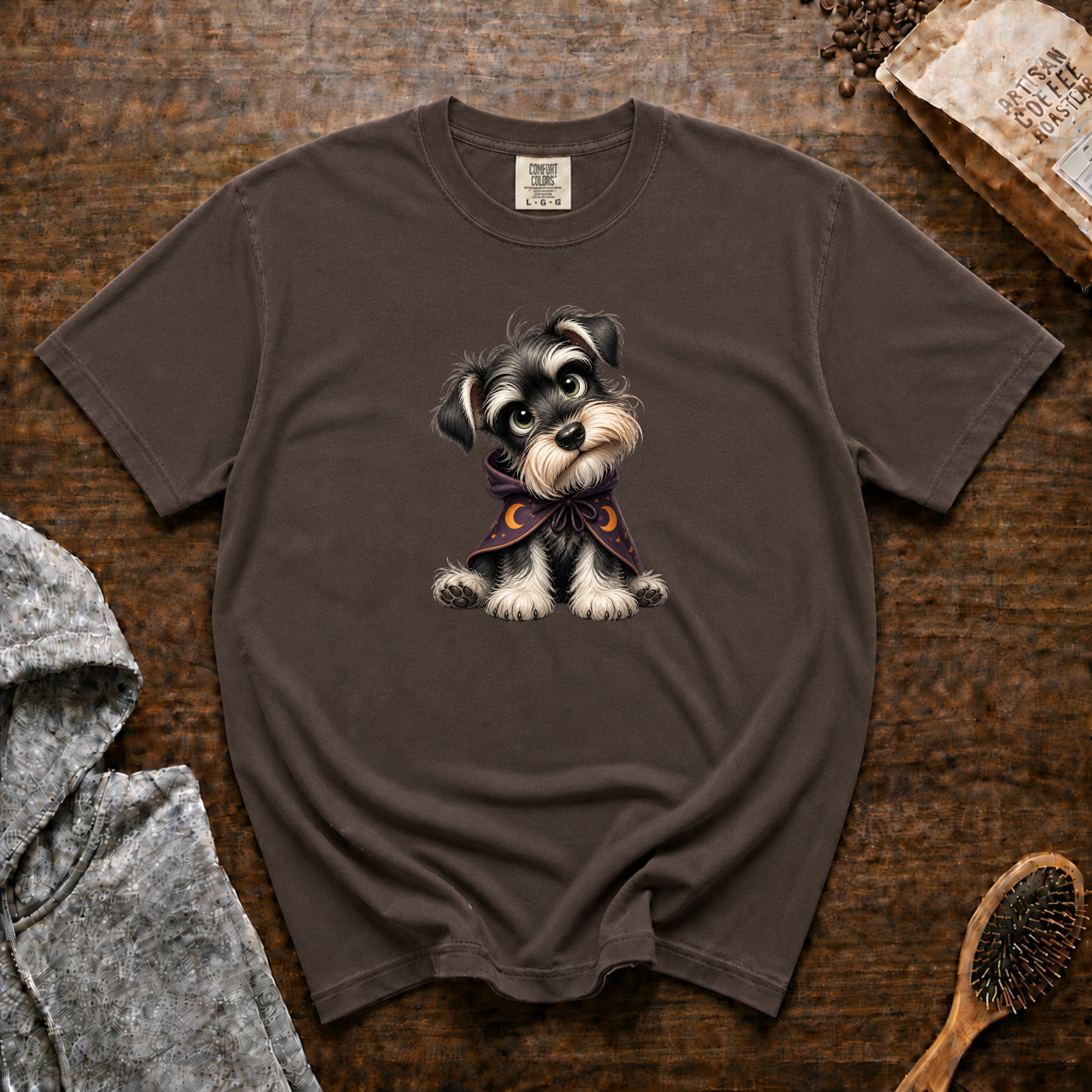 Miniature Schnauzer T-Shirt — Espresso
