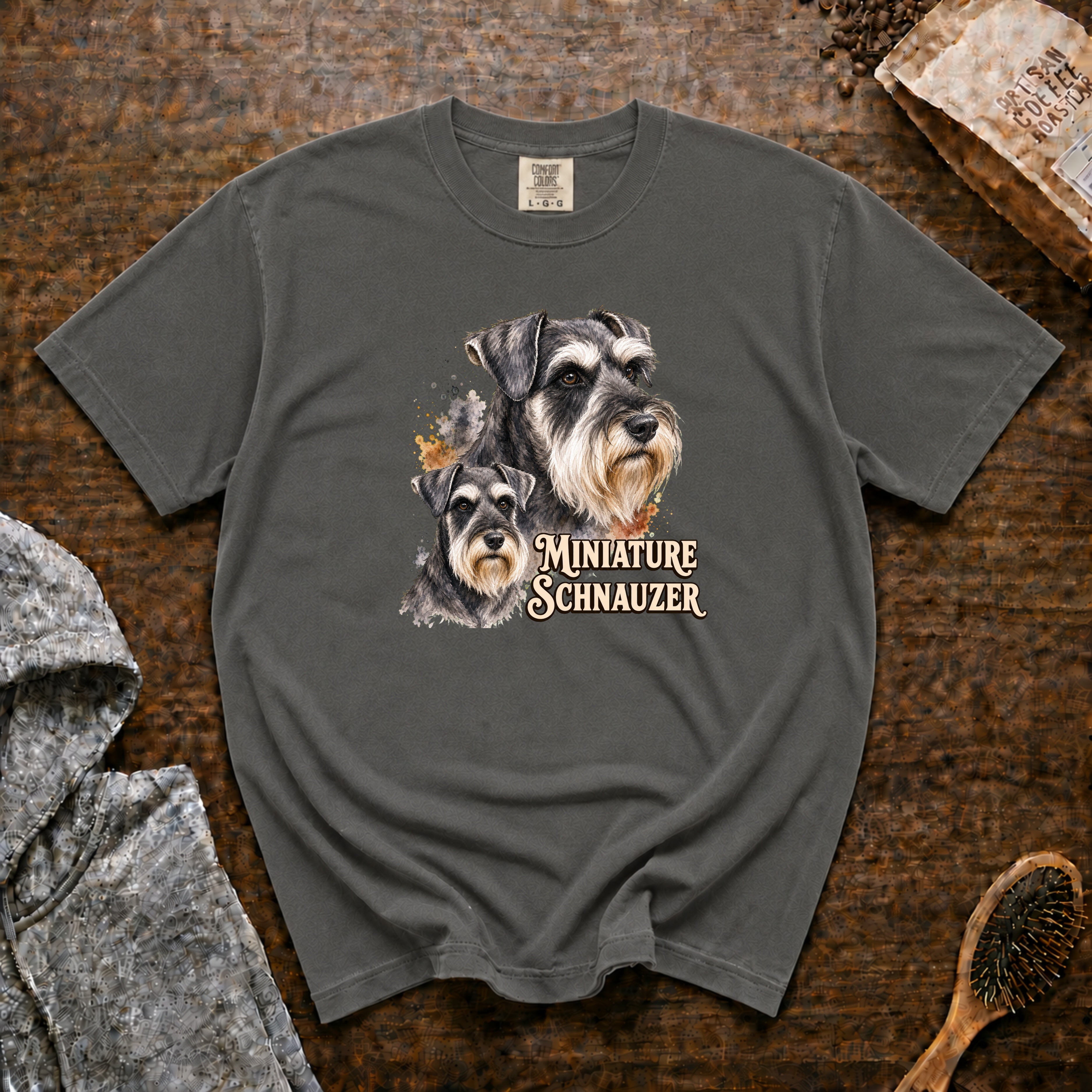 Miniature Schnauzer T-Shirt — Pepper