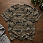Unisex Boxy Camo Print T-Shirt