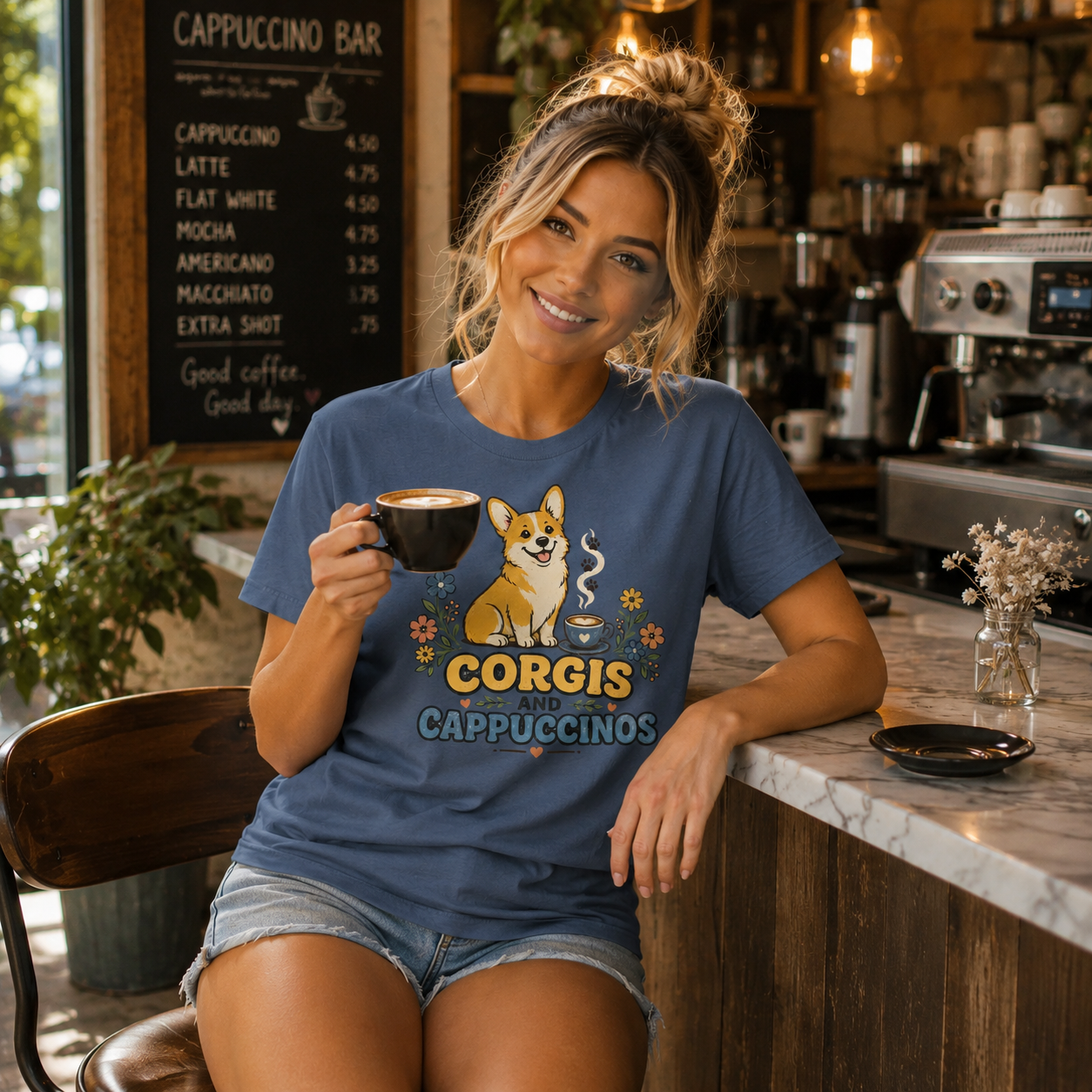 Corgis and Cappuccinos T-Shirt