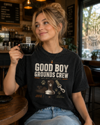 Good Boy Grounds Crew Snow Washed Oversized Cotton T-Shirt