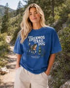 Thermos Trail Dog Cabin Wash Oversized Cotton T-Shirt