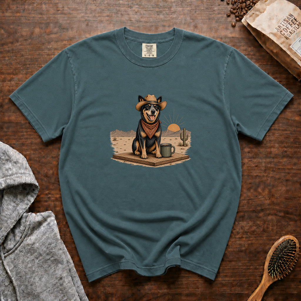 Morning On The Open Range T-Shirt — Blue Spruce