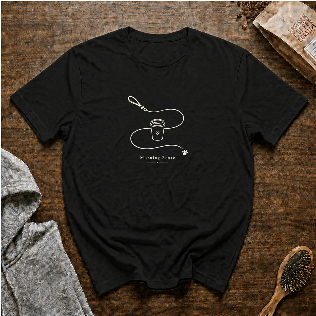 Morning Route T-Shirt — Black