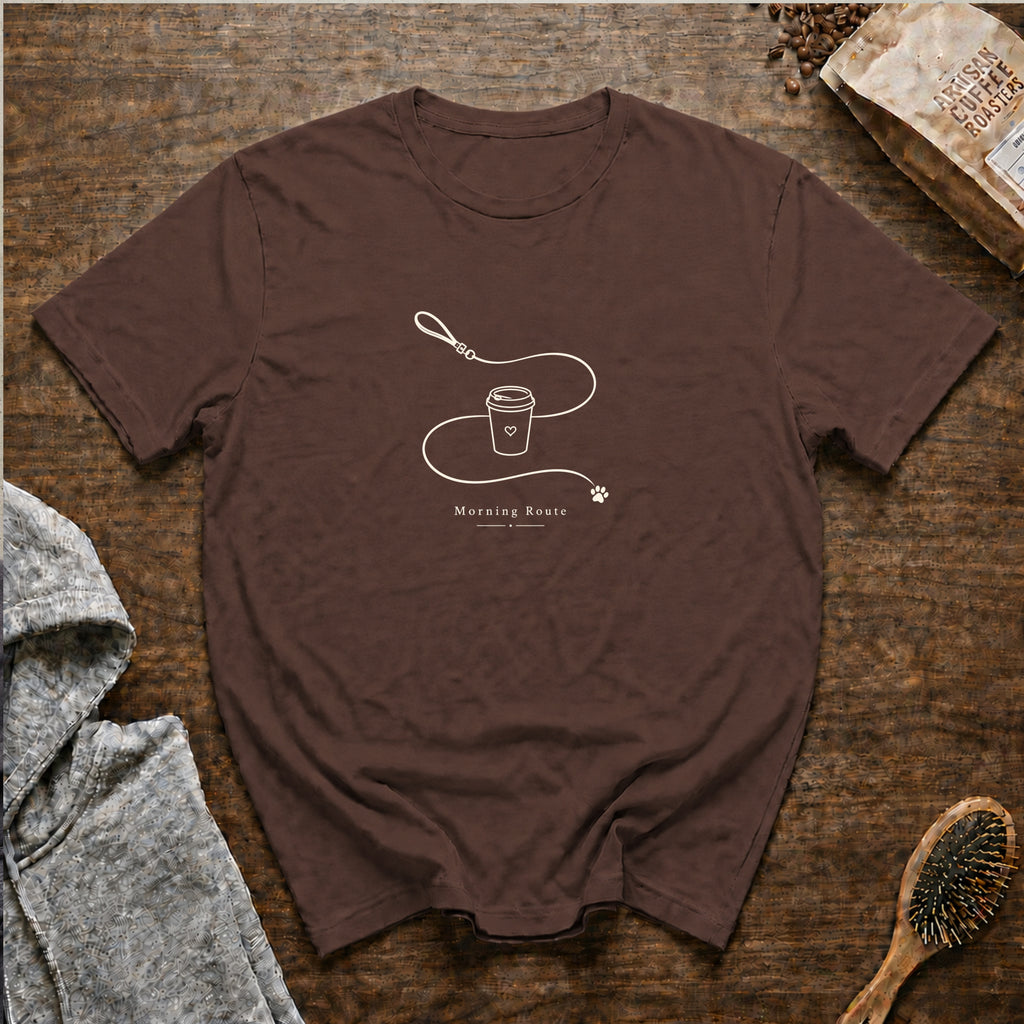 Morning Route T-Shirt — Espresso