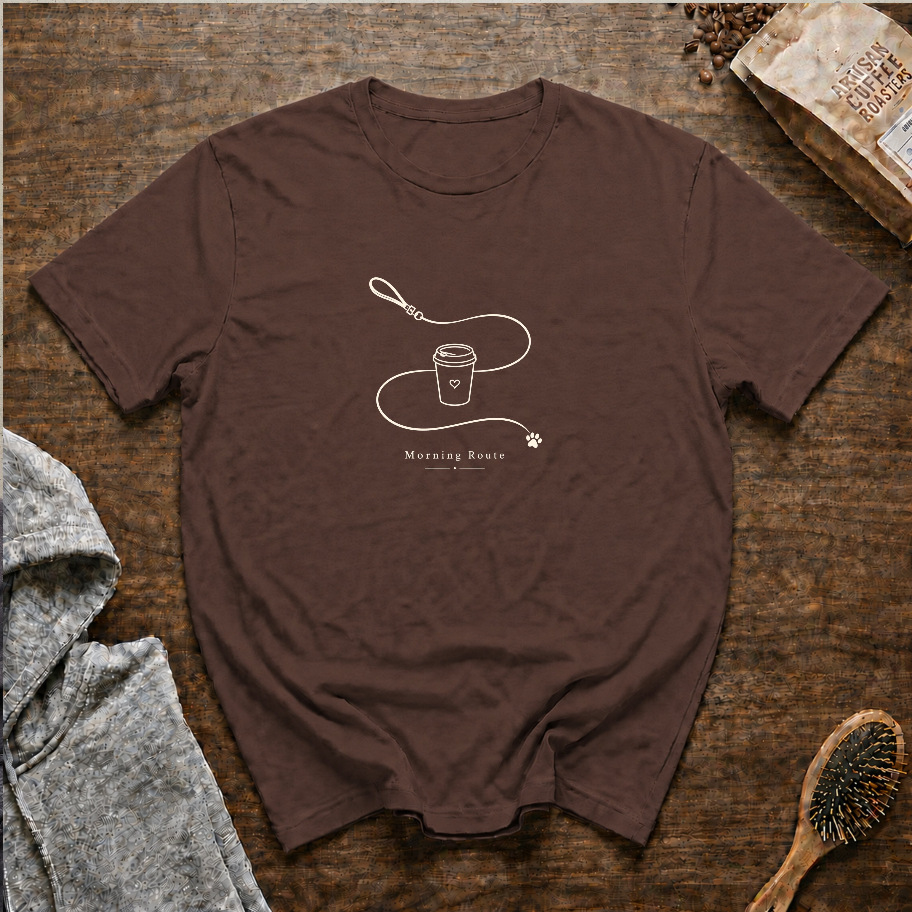 Morning Route T-Shirt — Espresso