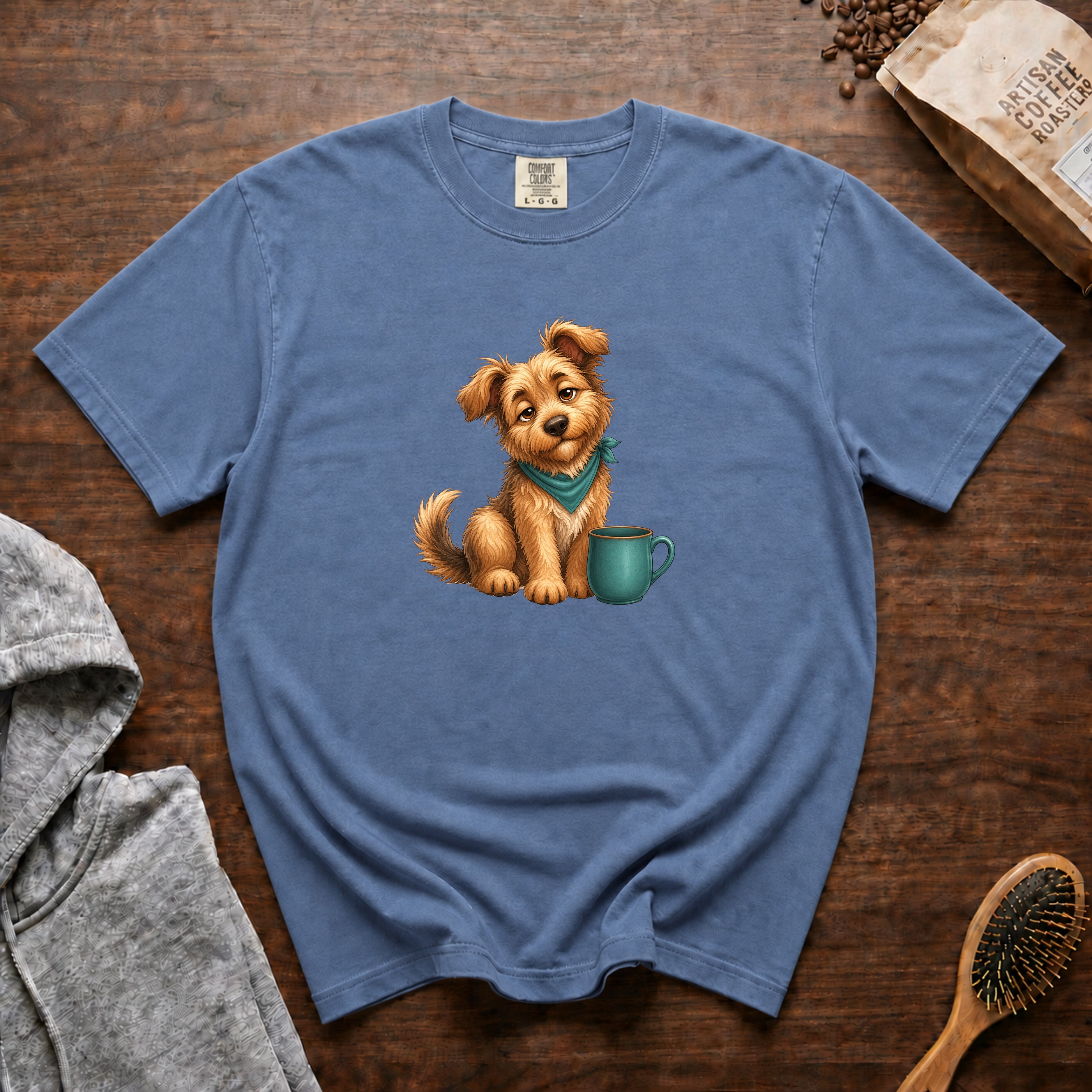Morning Wake Up T-Shirt — Blue Jean