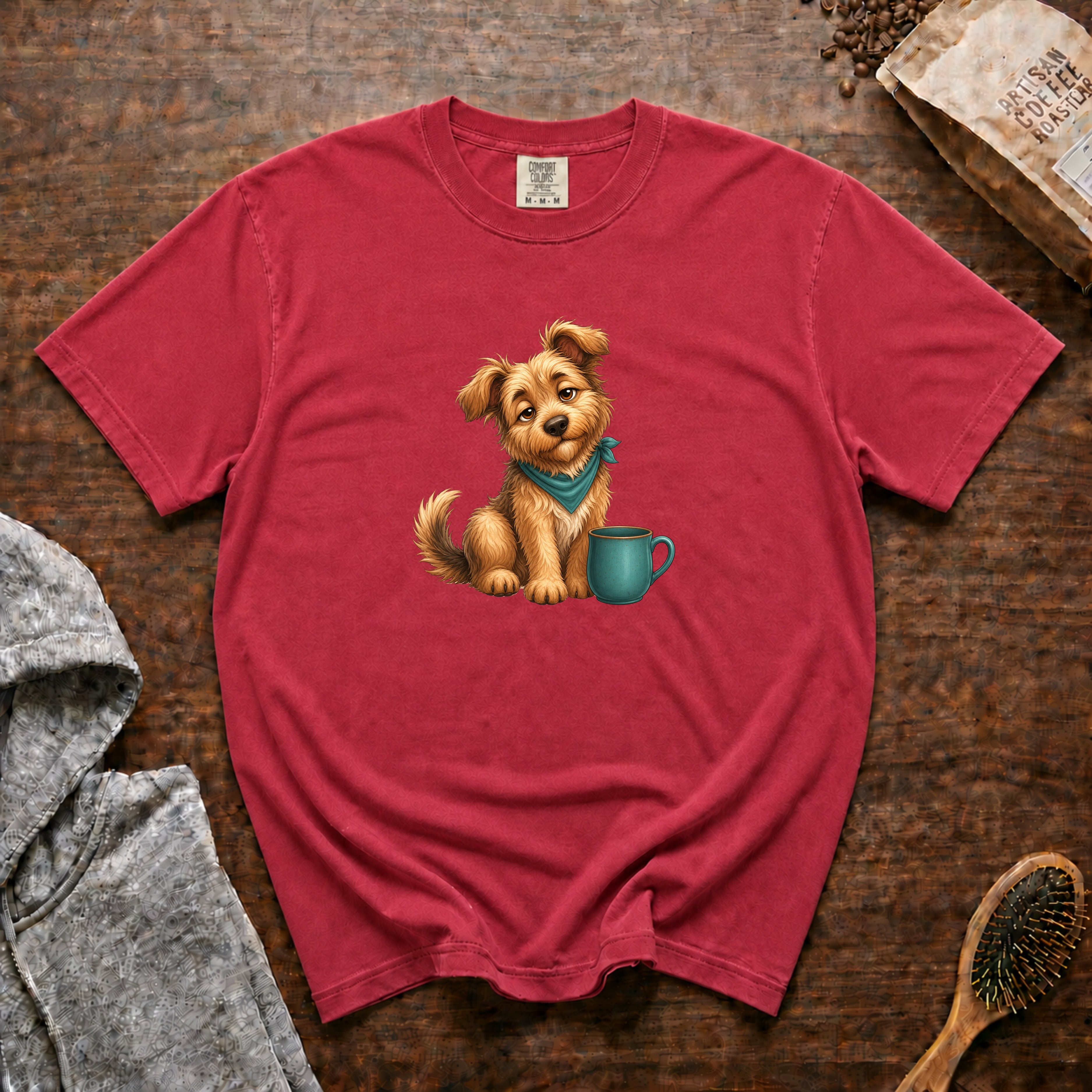 Morning Wake Up T-Shirt — Crimson