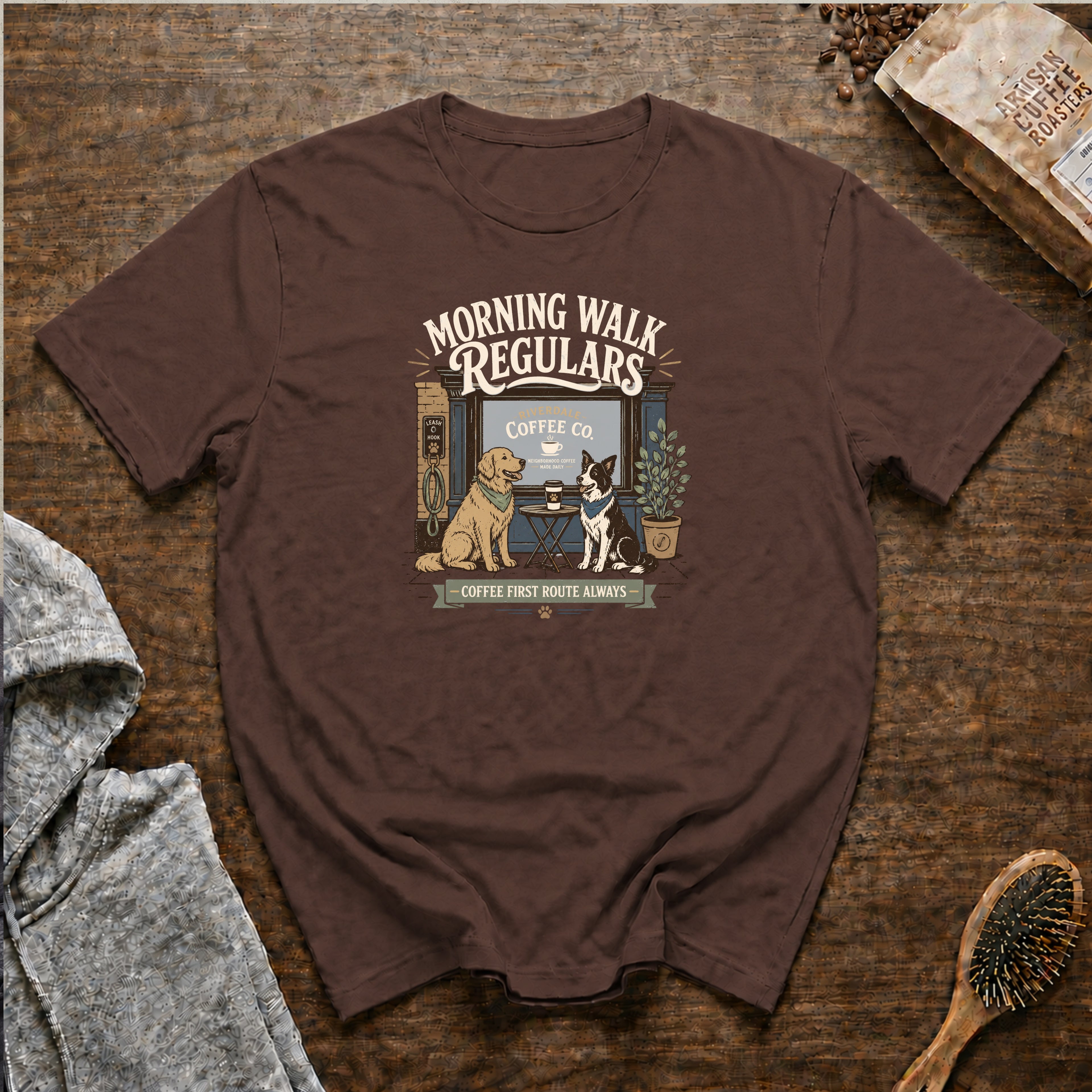 Morning Walk Regulars T-Shirt — Espresso