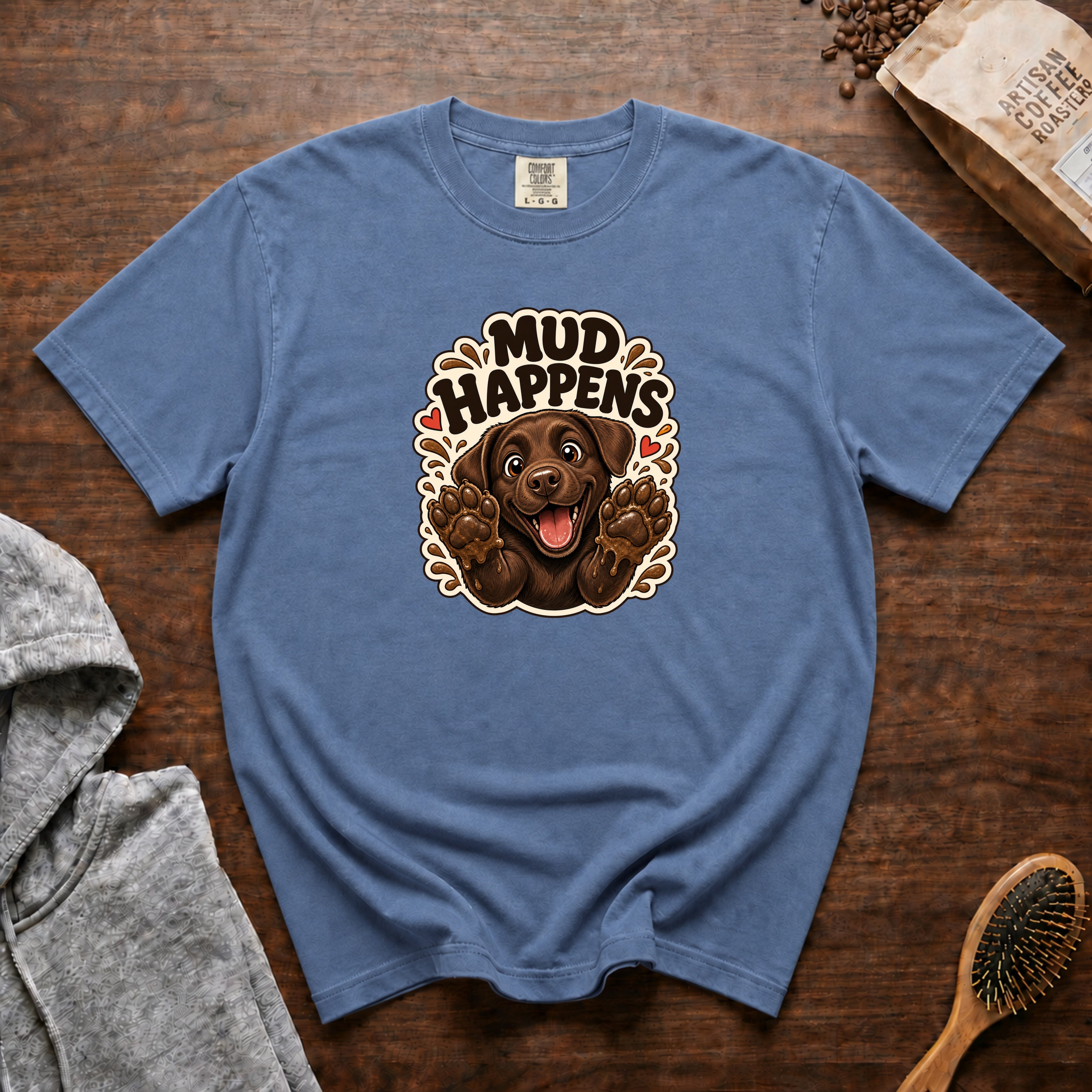 Mud Happens T-Shirt — Blue Jean