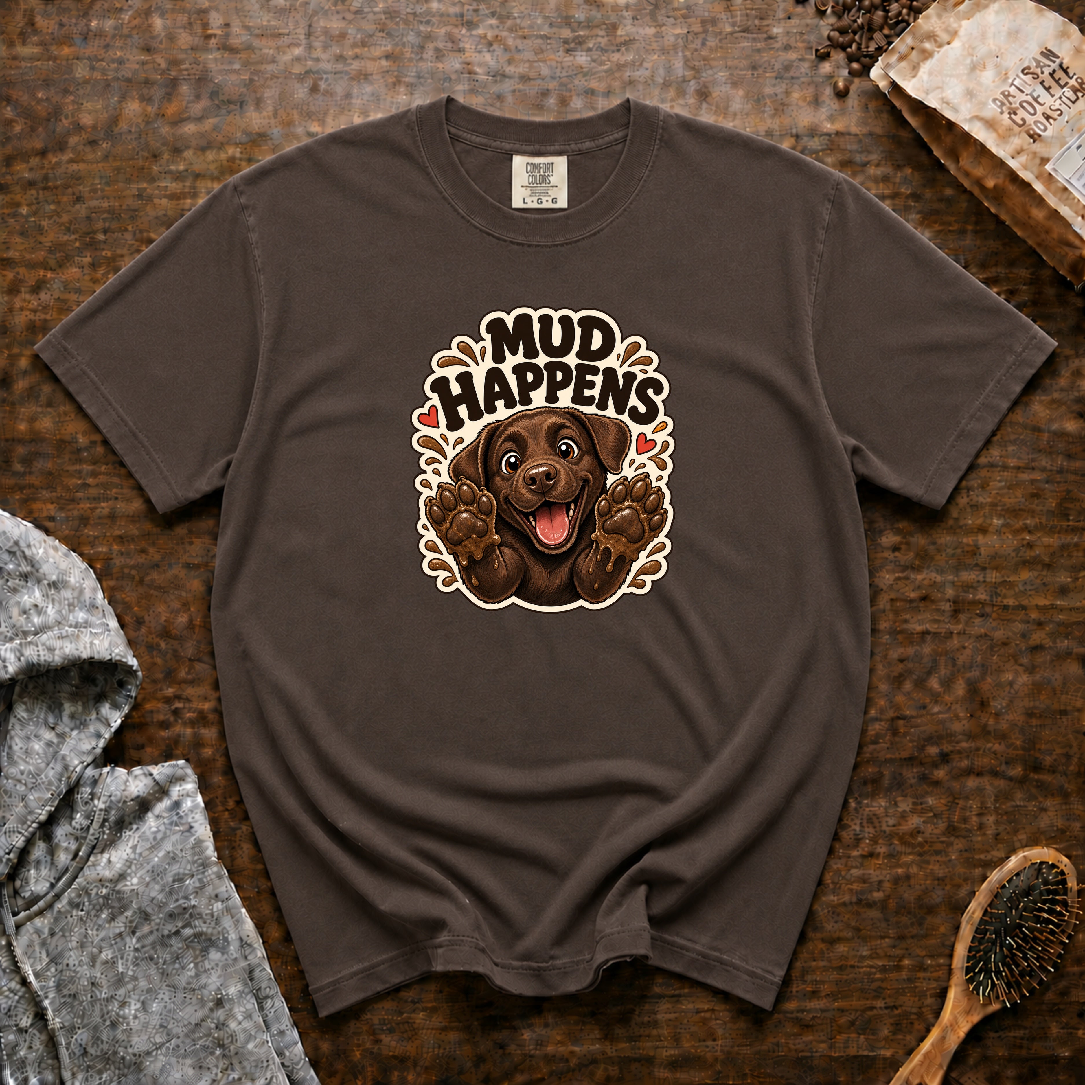 Mud Happens T-Shirt — Espresso