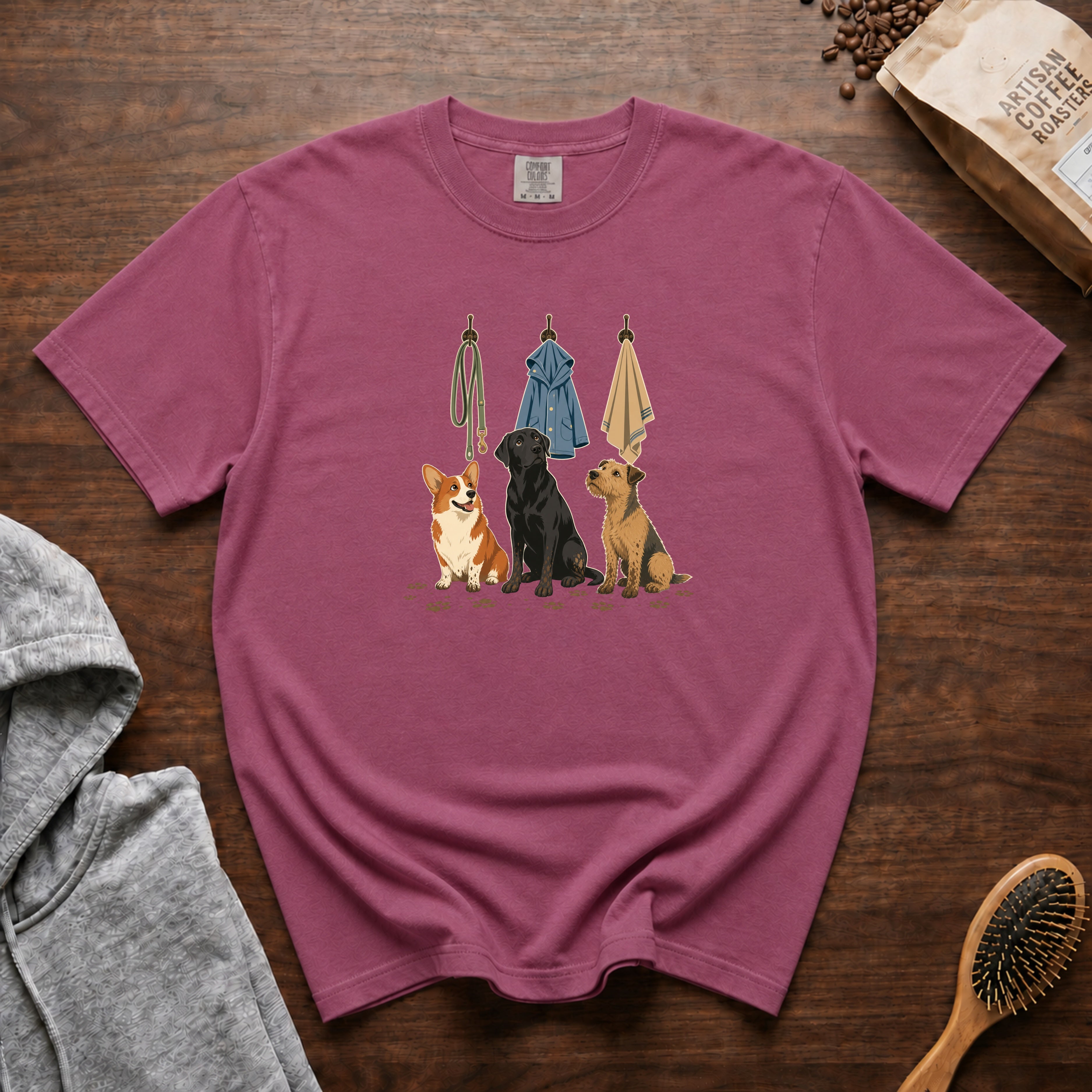 Mudroom Meeting T-Shirt — Berry