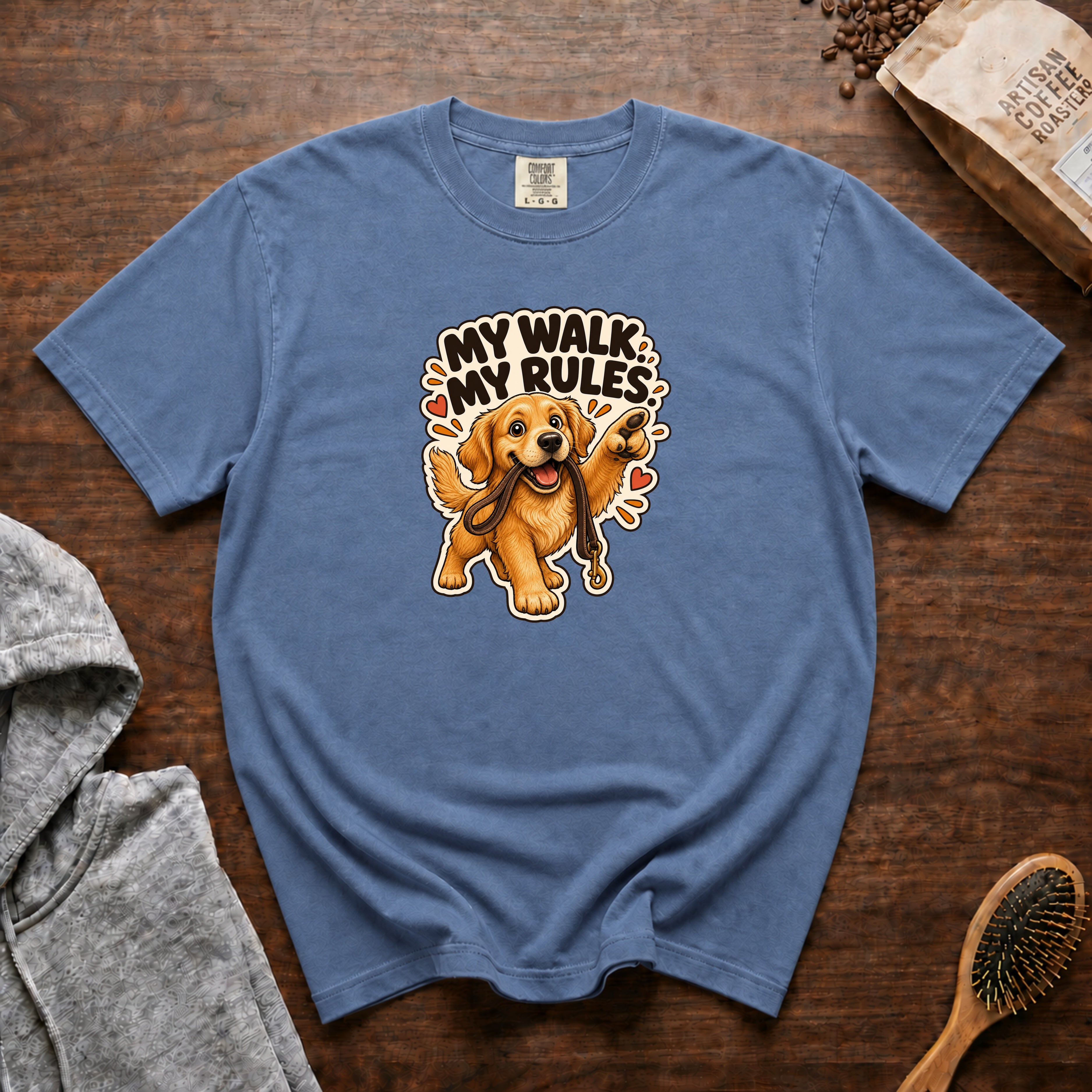 My Walk My Rules T-Shirt — Blue Jean