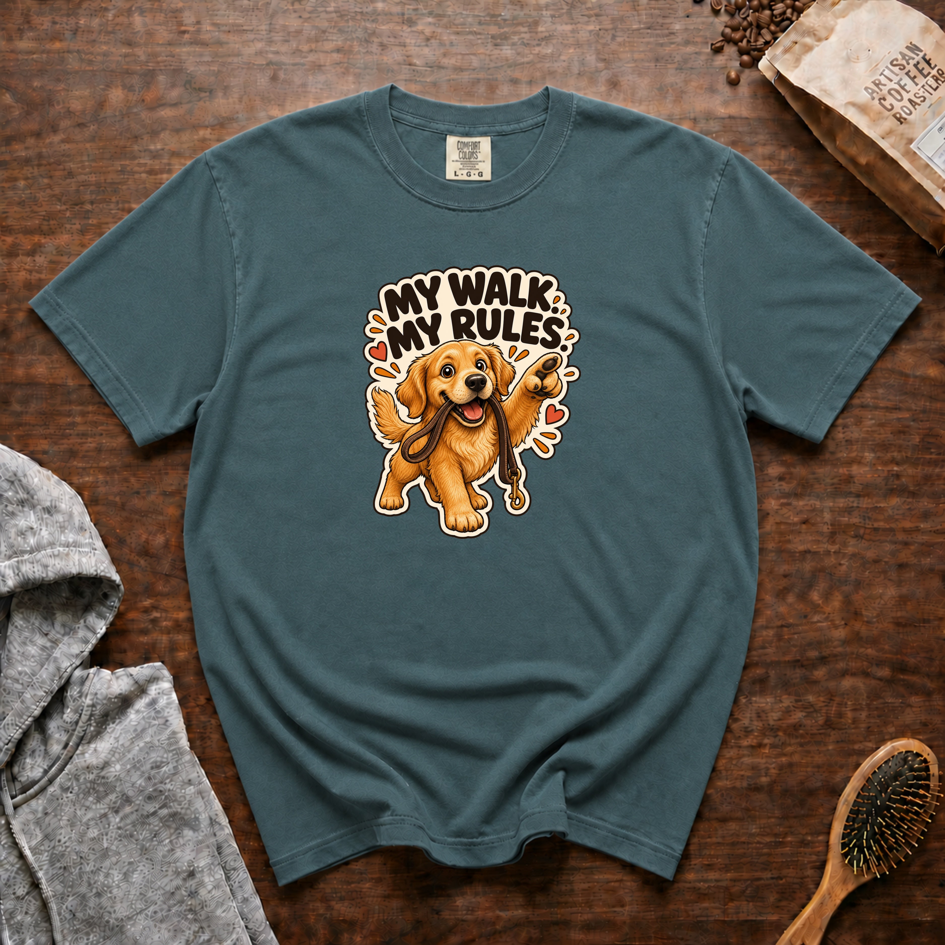My Walk My Rules T-Shirt — Blue Spruce