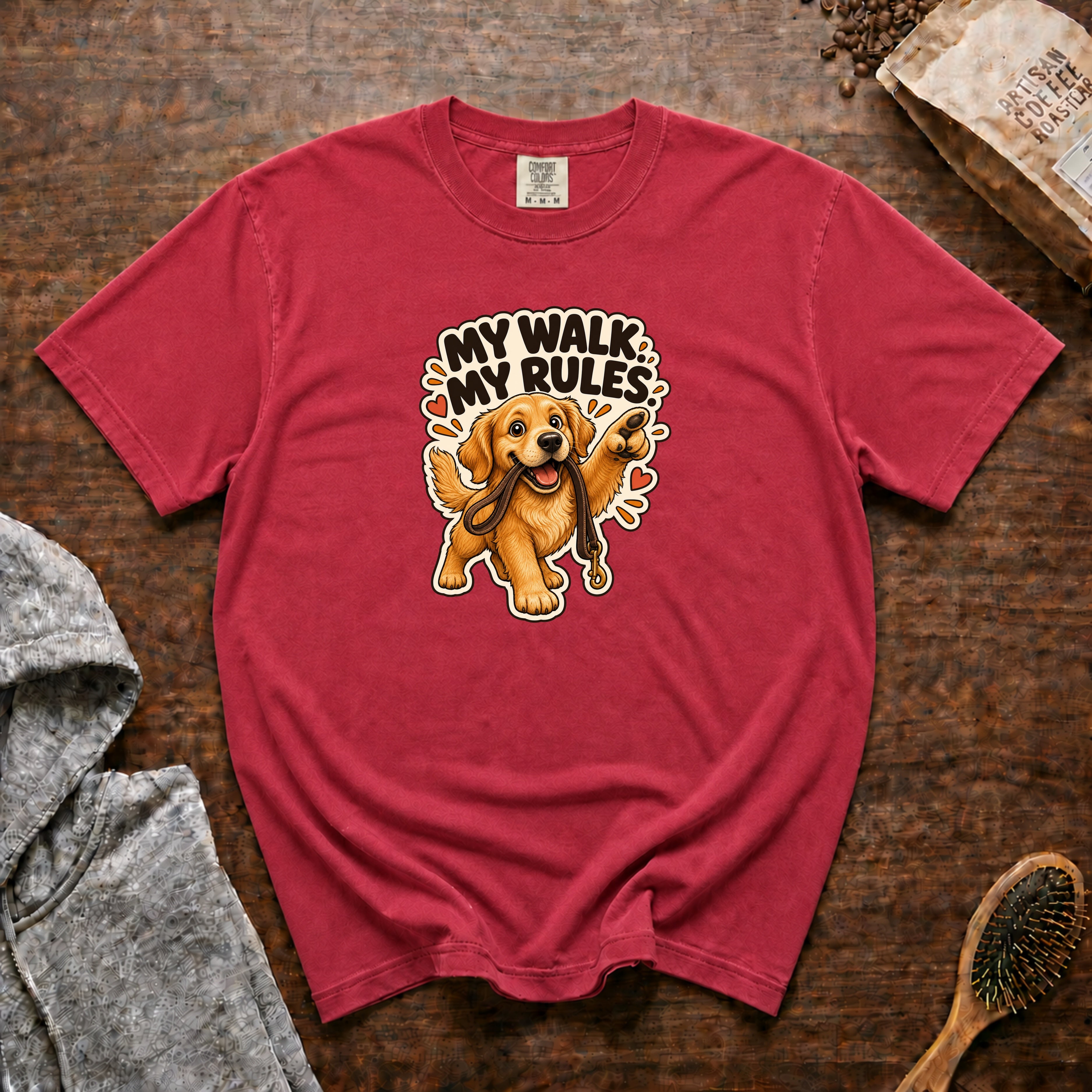 My Walk My Rules T-Shirt — Crimson