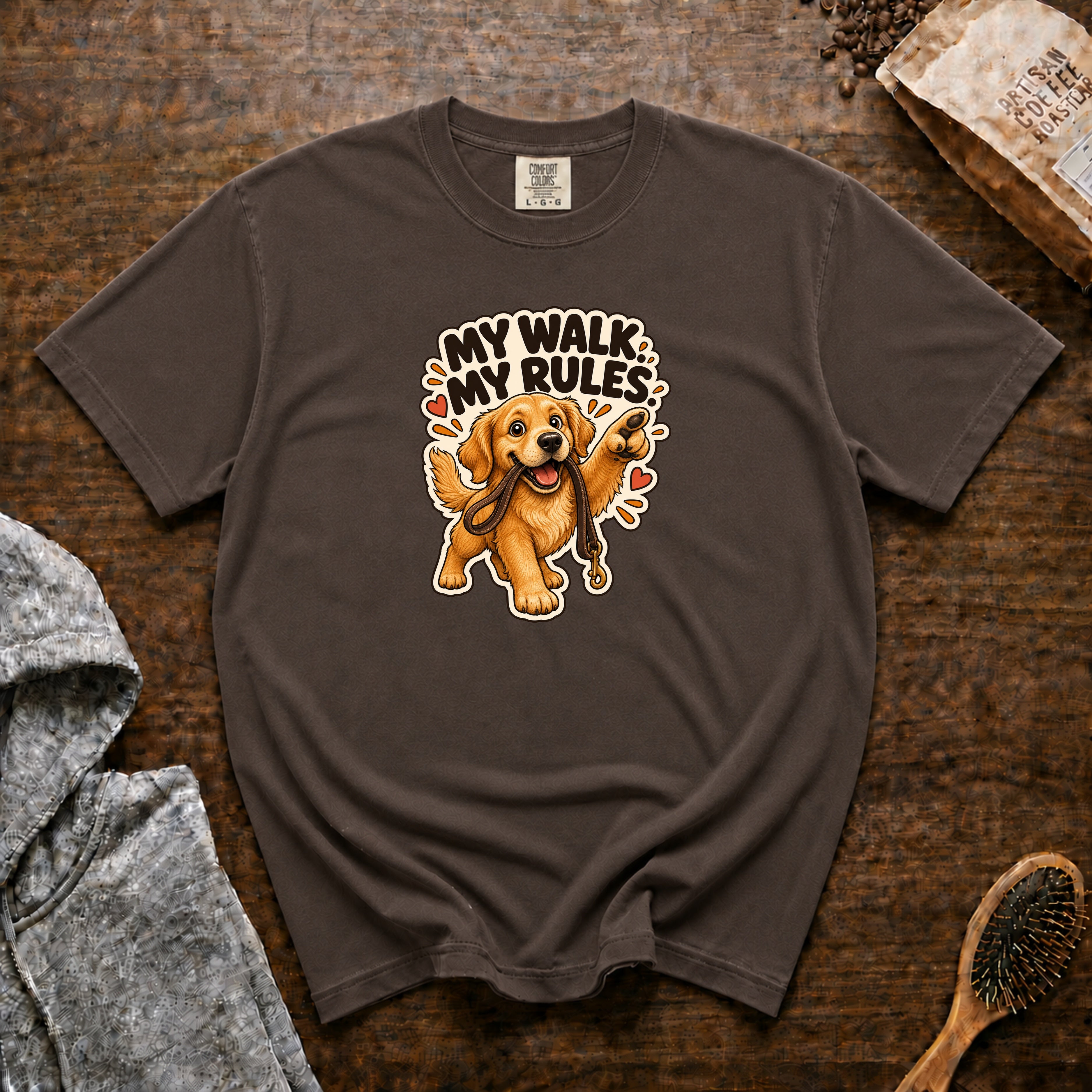 My Walk My Rules T-Shirt — Espresso