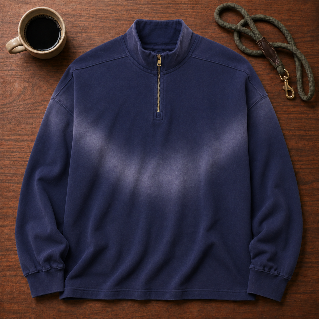 Sunwashed Lodge Quarter-Zip Sweatshirt