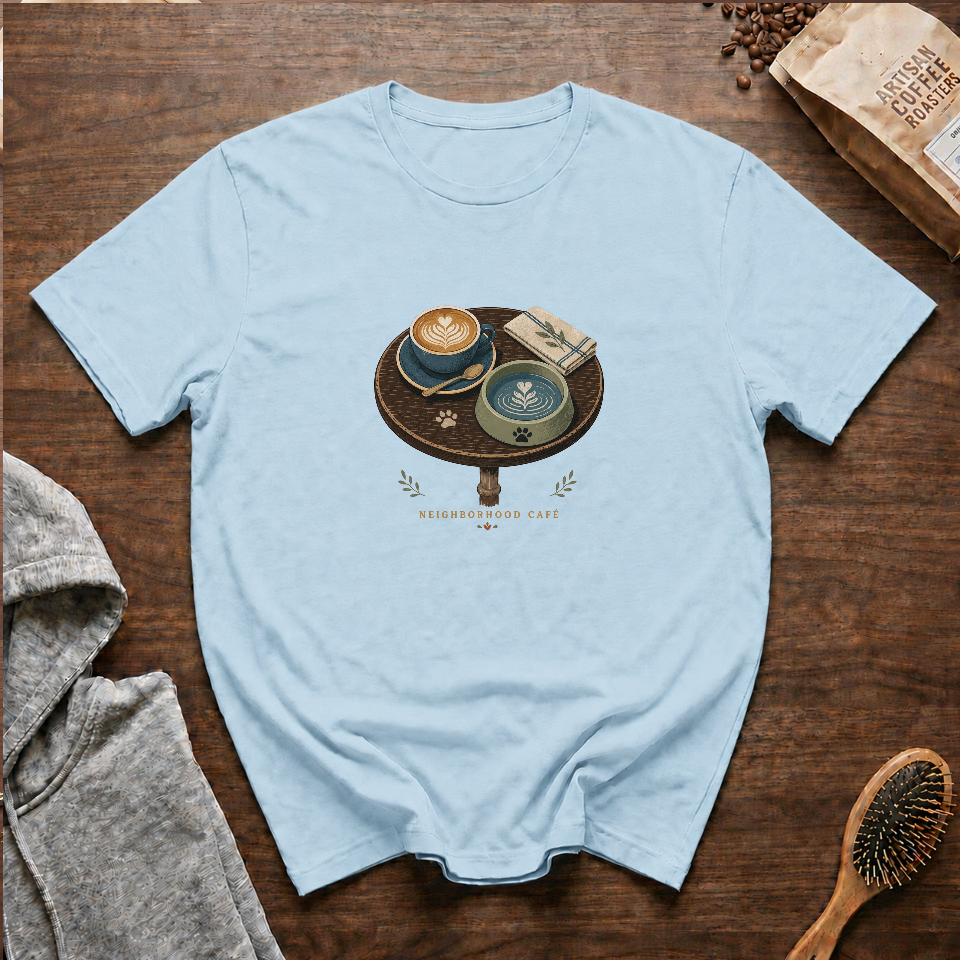 Neighborhood Cafe T-Shirt — Chambray