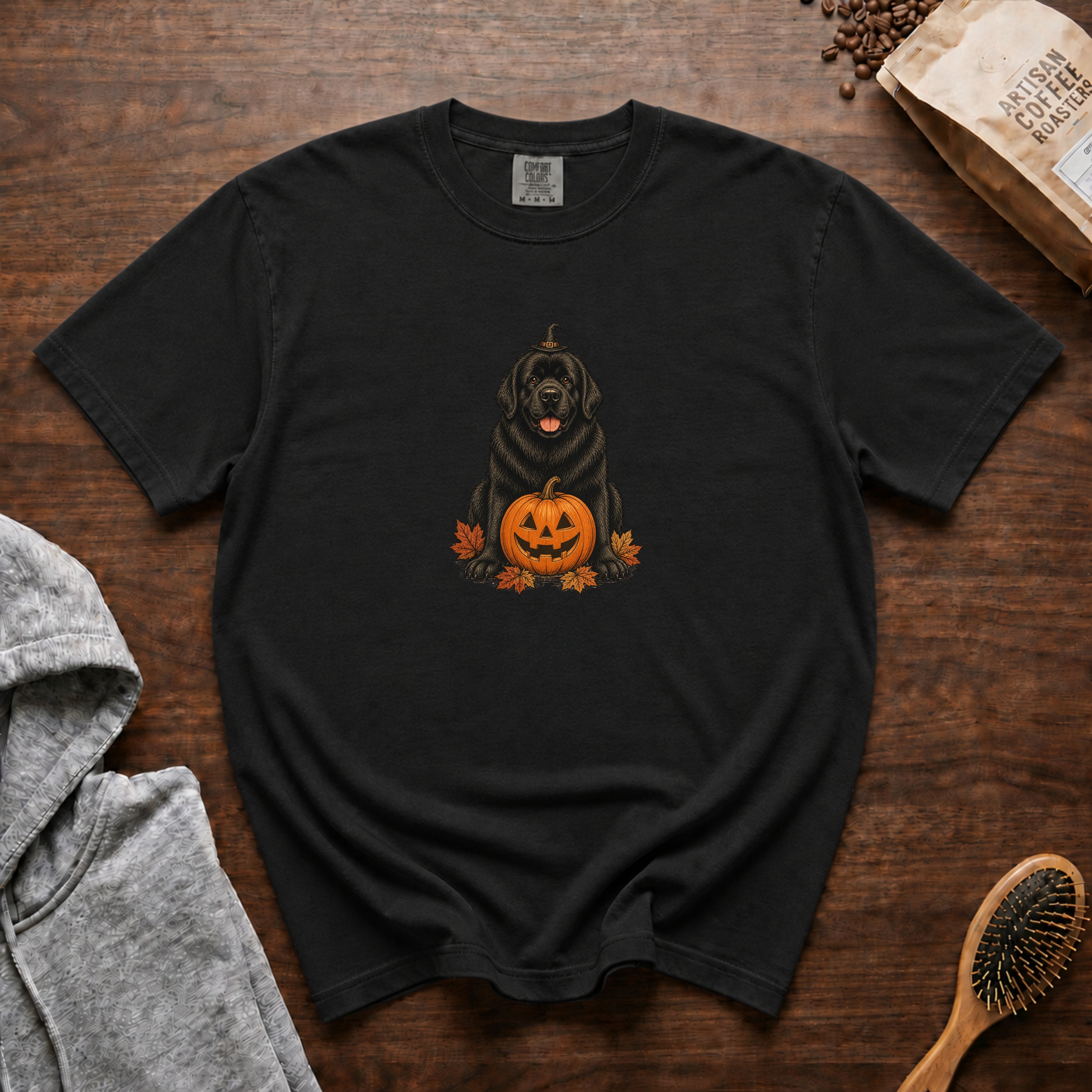 Newfoundland Halloween T-Shirt — Black