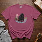Newfoundland Lake Morning T-Shirt — Berry