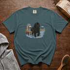 Newfoundland Lake Morning T-Shirt — Blue Spruce
