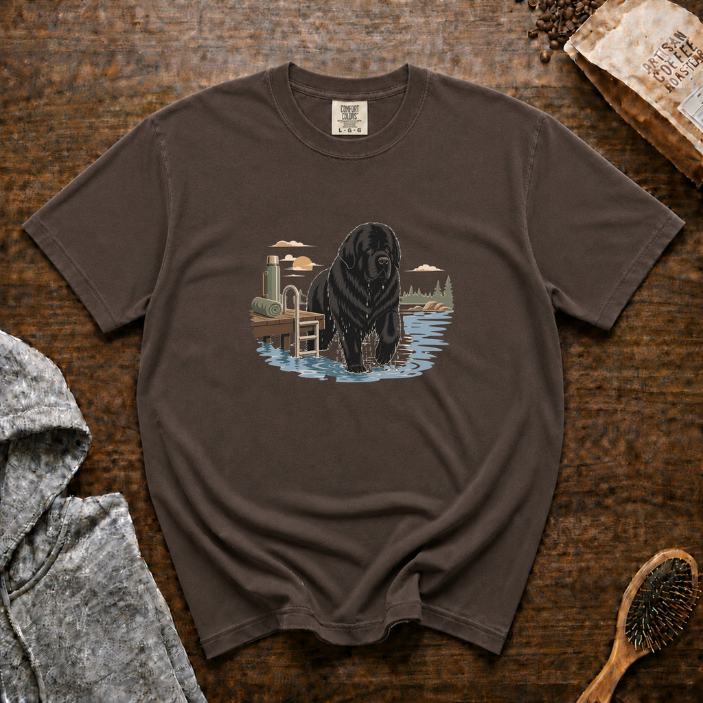 Newfoundland Lake Morning T-Shirt — Espresso