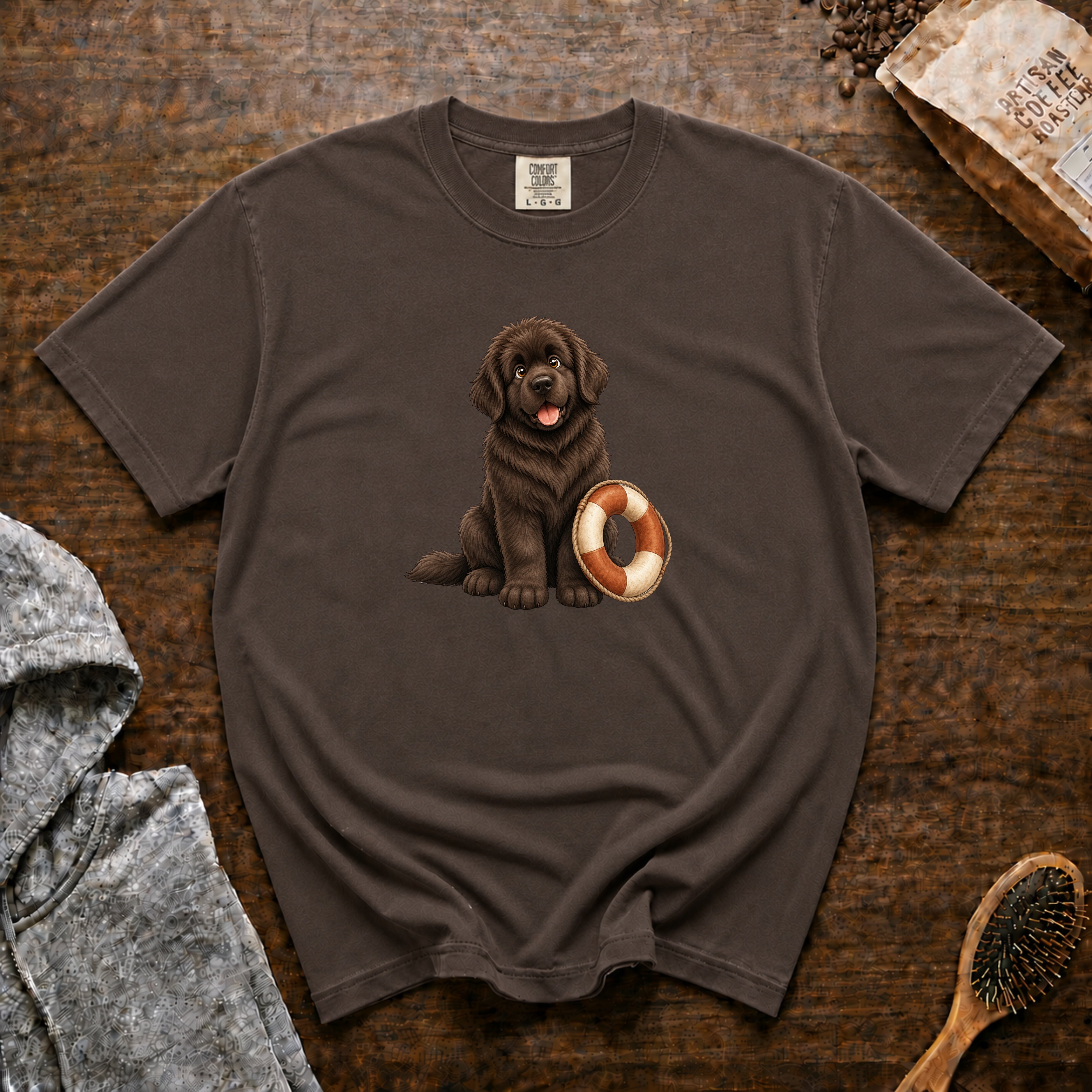 Newfoundland Lifesaver T-Shirt — Espresso