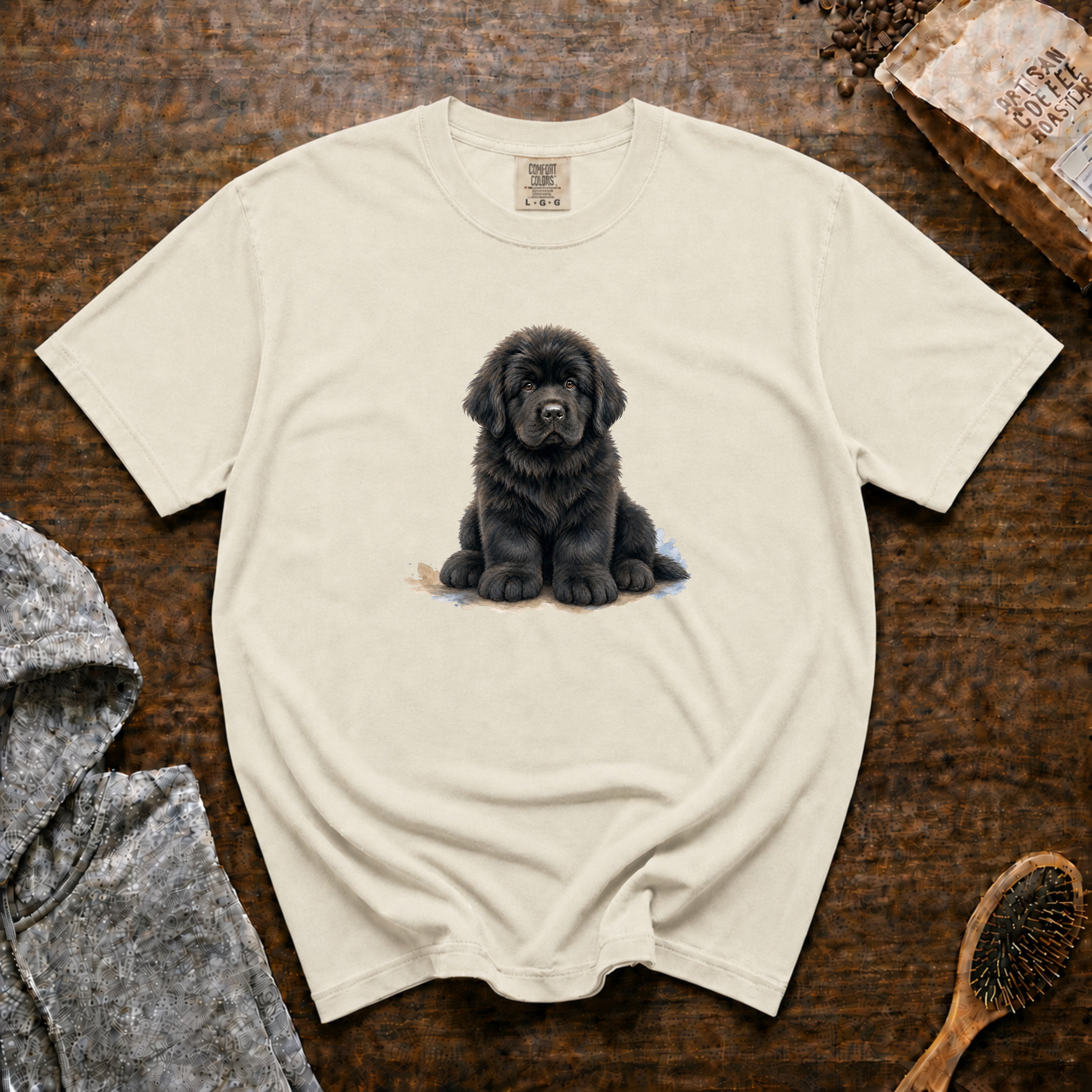 Newfoundland Teddy Bear T-Shirt — Ivory
