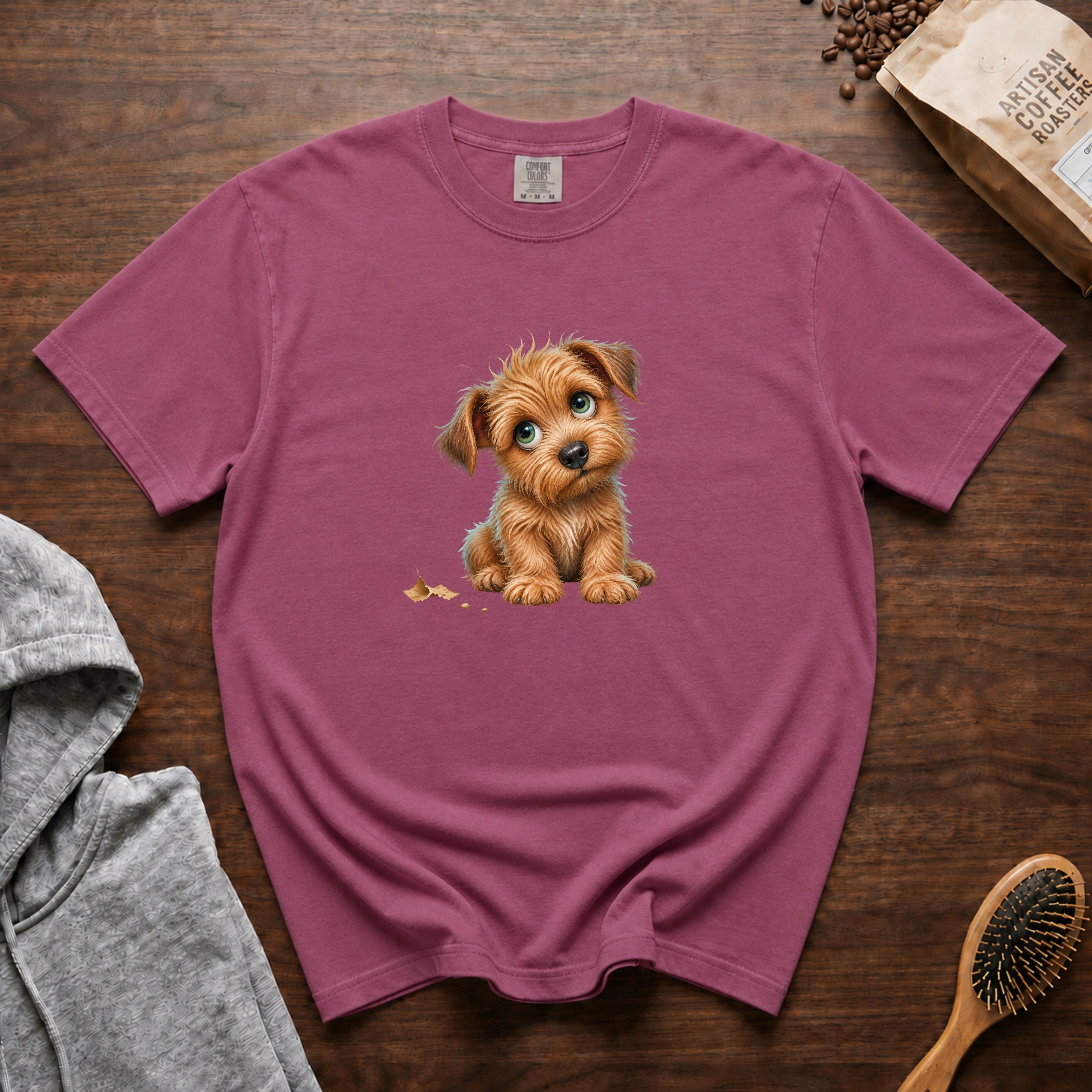 Norfolk Terrier â Little Leaf T-Shirt — Berry