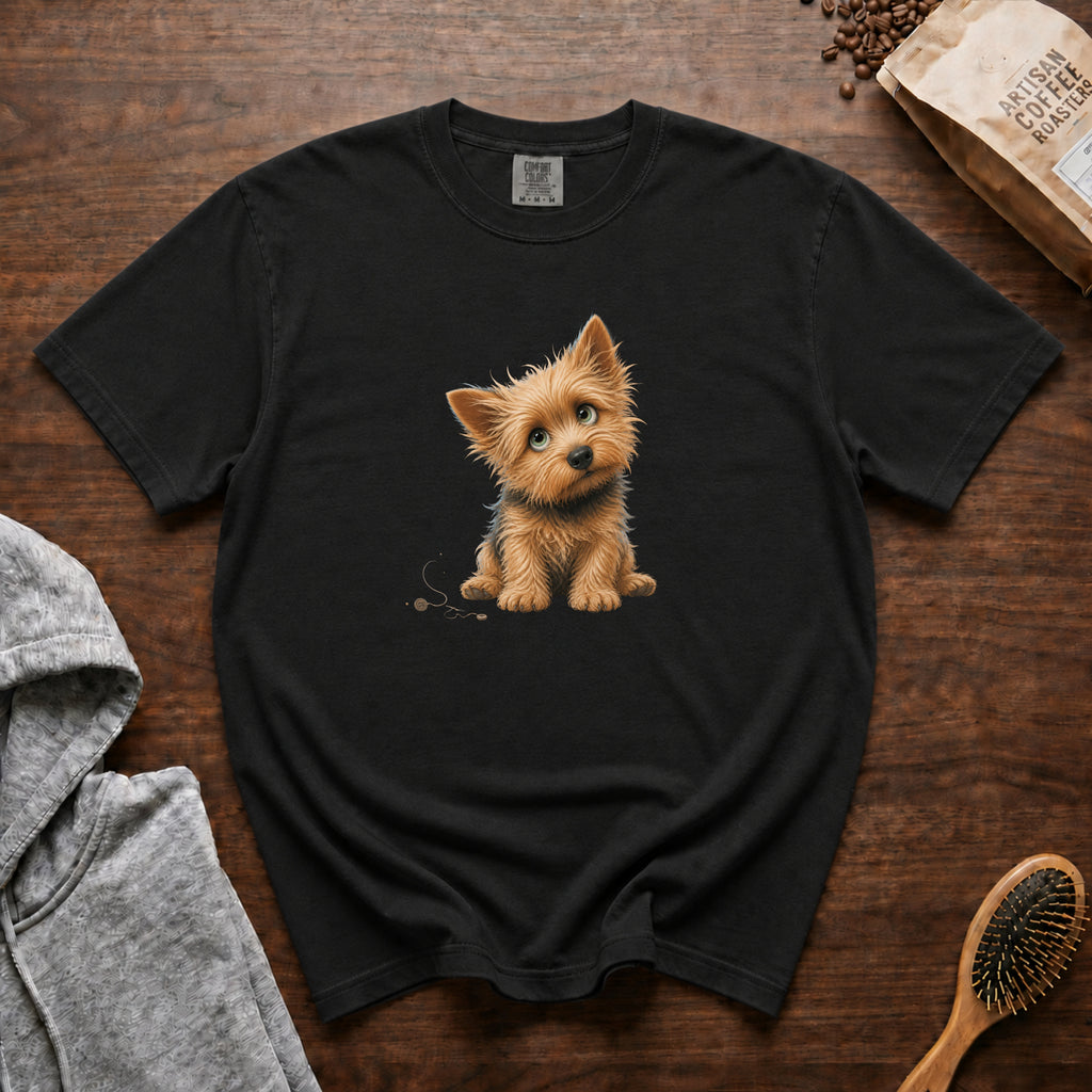 Norwich Terrier â Button Bandit T-Shirt — Black