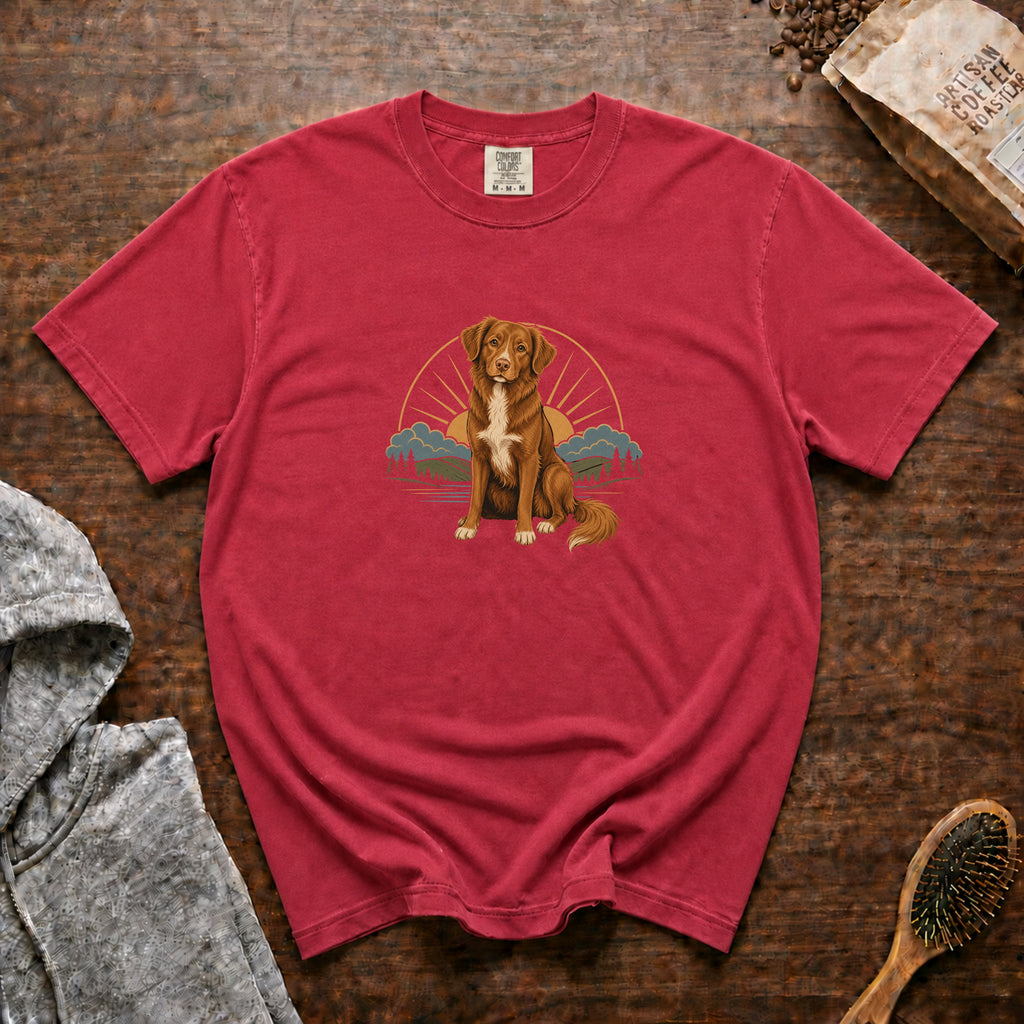 Nova Scotia Duck Tolling Retriever T-Shirt — Crimson