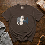 Old English Sheepdog Shed Happens T-Shirt — Espresso