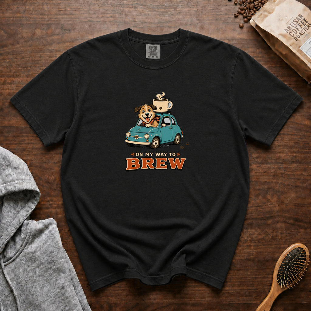 On My Way To Brew T-Shirt — Black