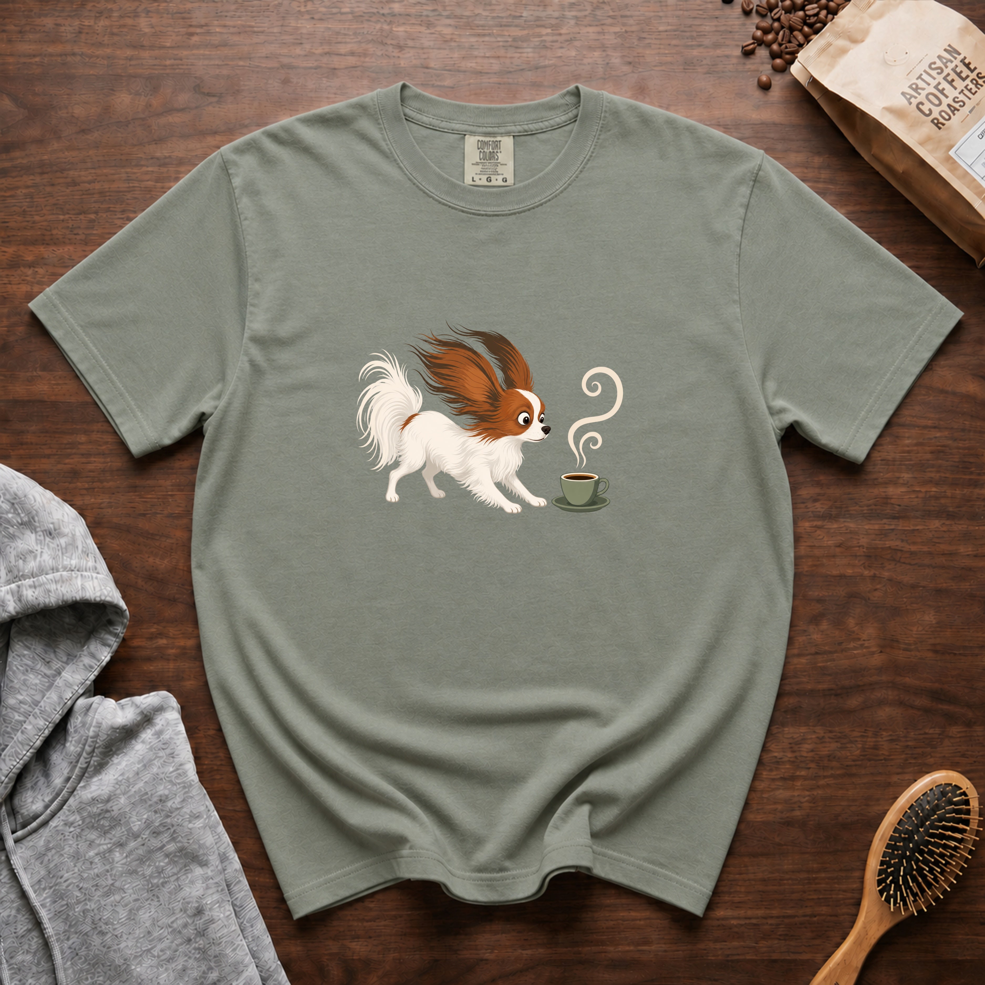 Papillon Espresso Wind T-Shirt — Bay