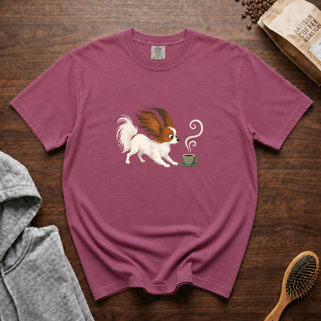 Papillon Espresso Wind T-Shirt — Berry