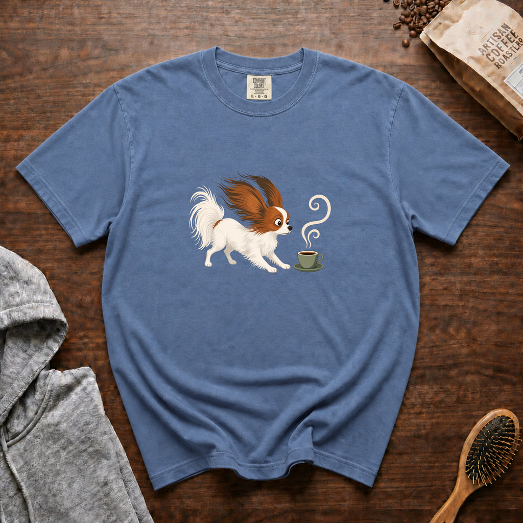 Papillon Espresso Wind T-Shirt — Blue Jean