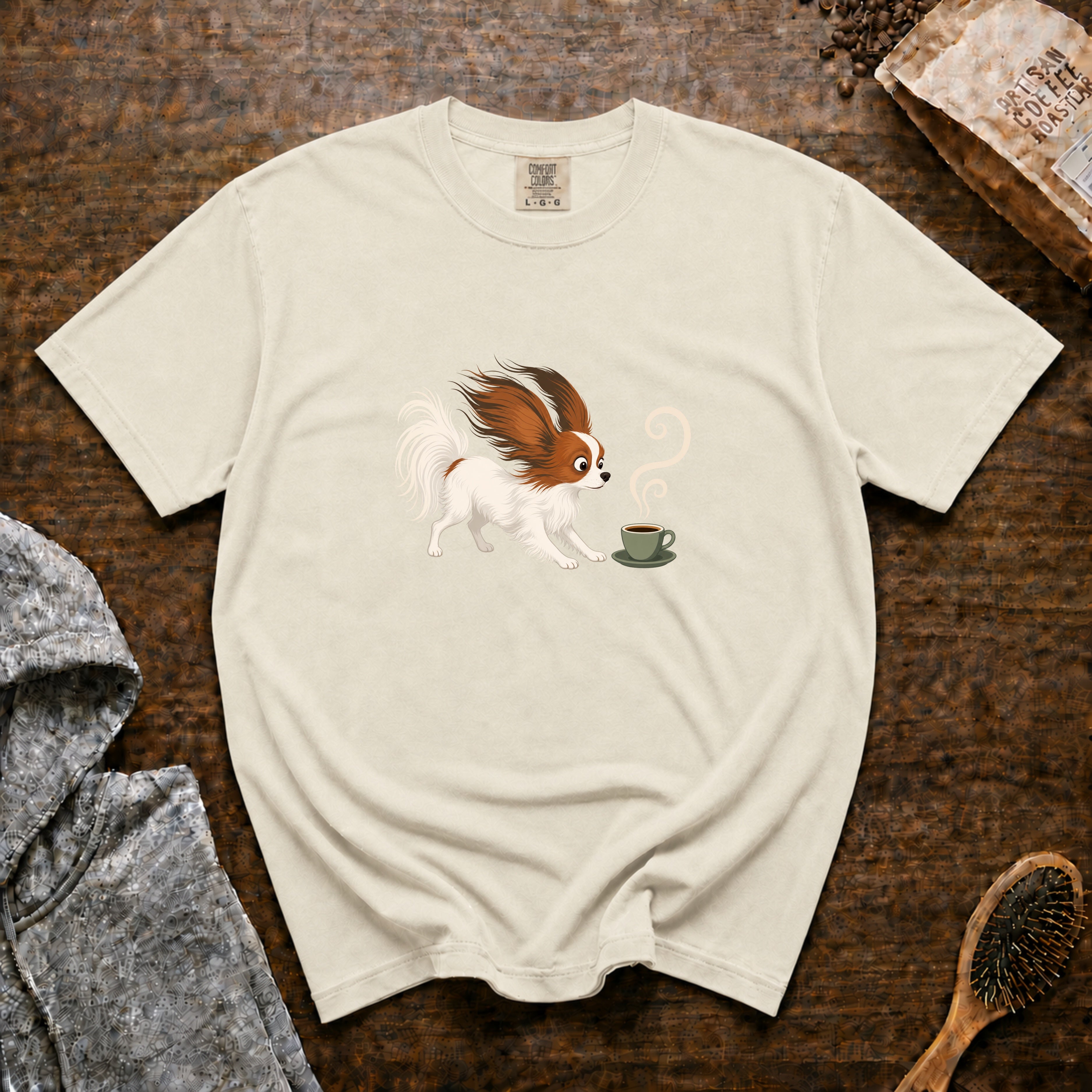 Papillon Espresso Wind T-Shirt — Ivory