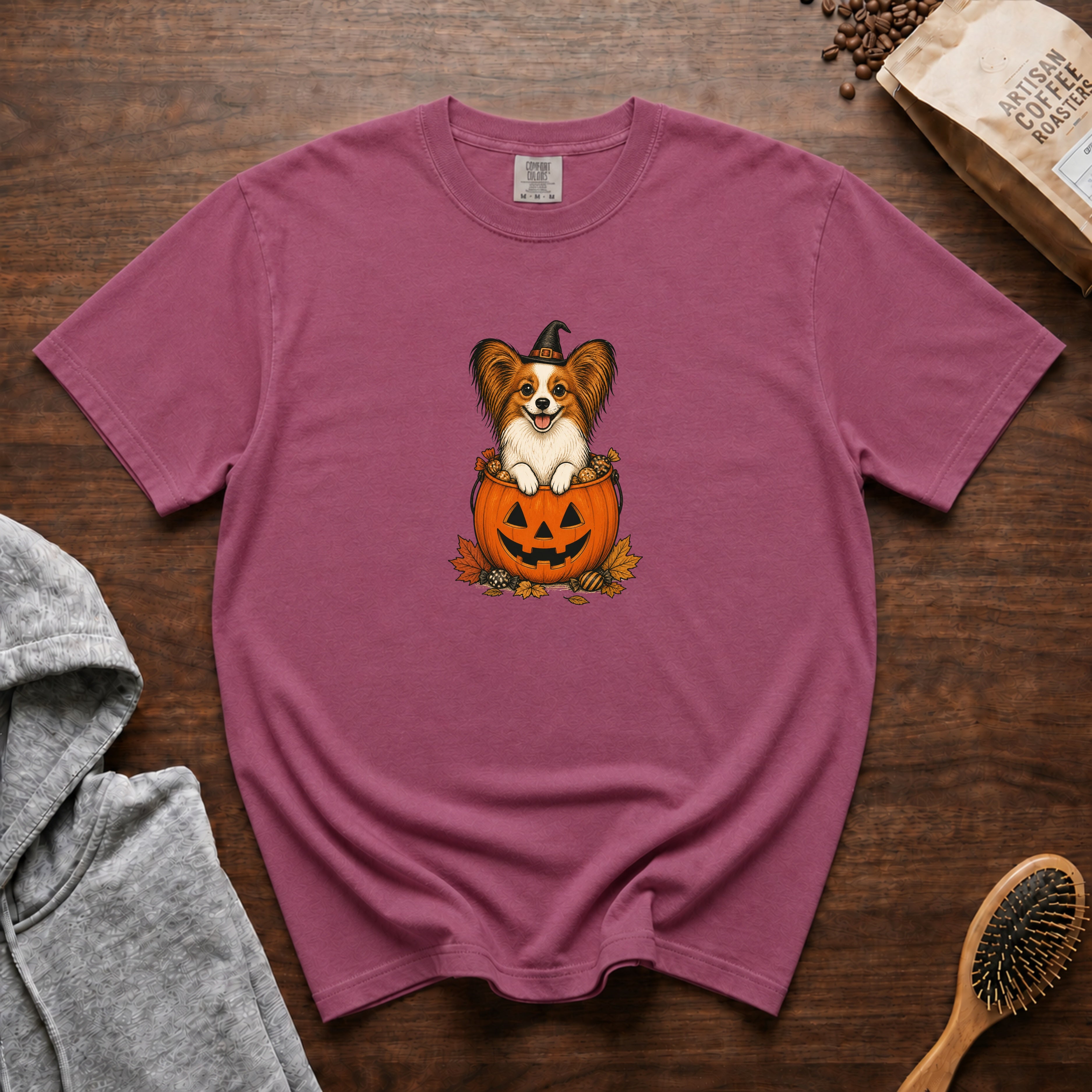 Papillon Halloween T-Shirt — Berry