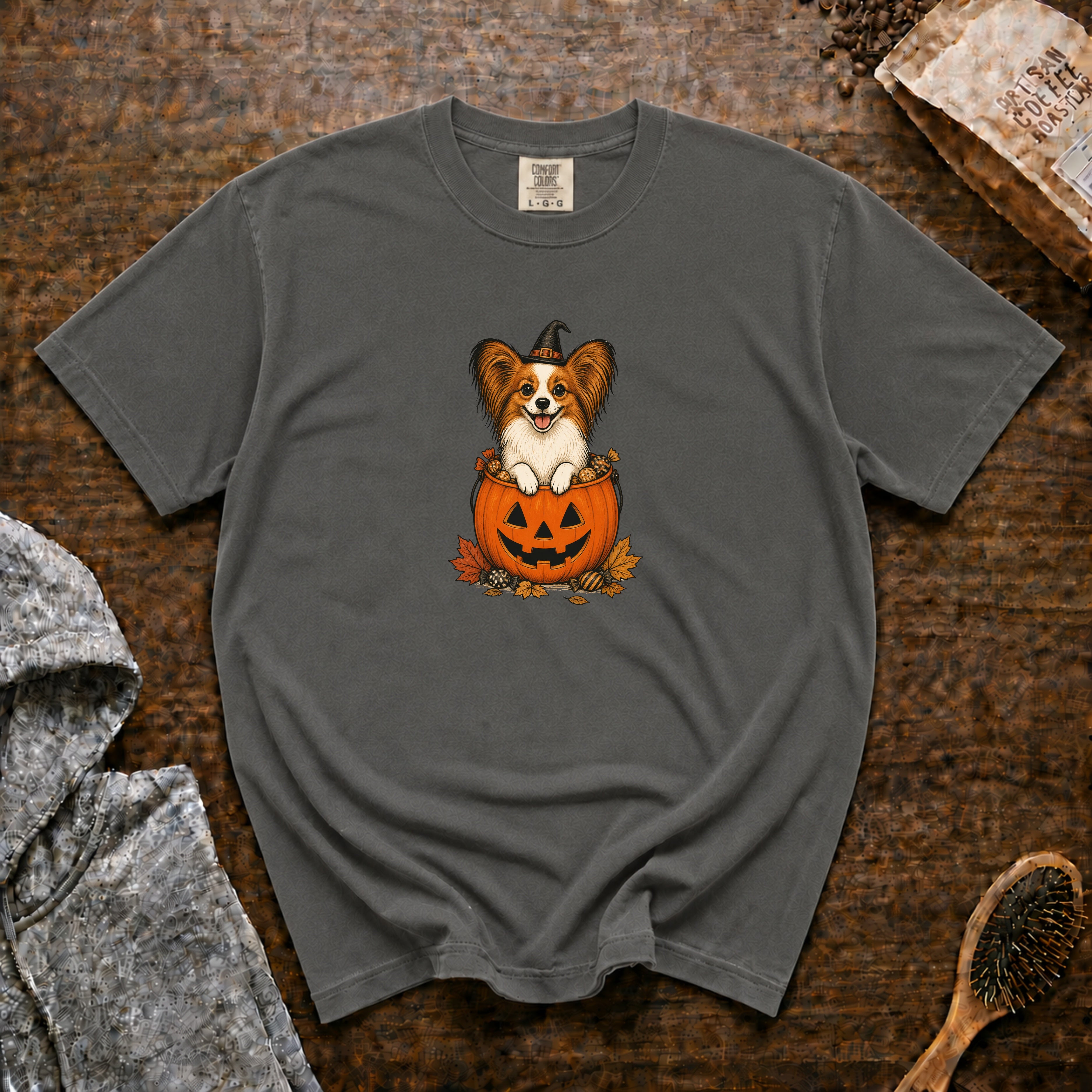 Papillon Halloween T-Shirt — Pepper