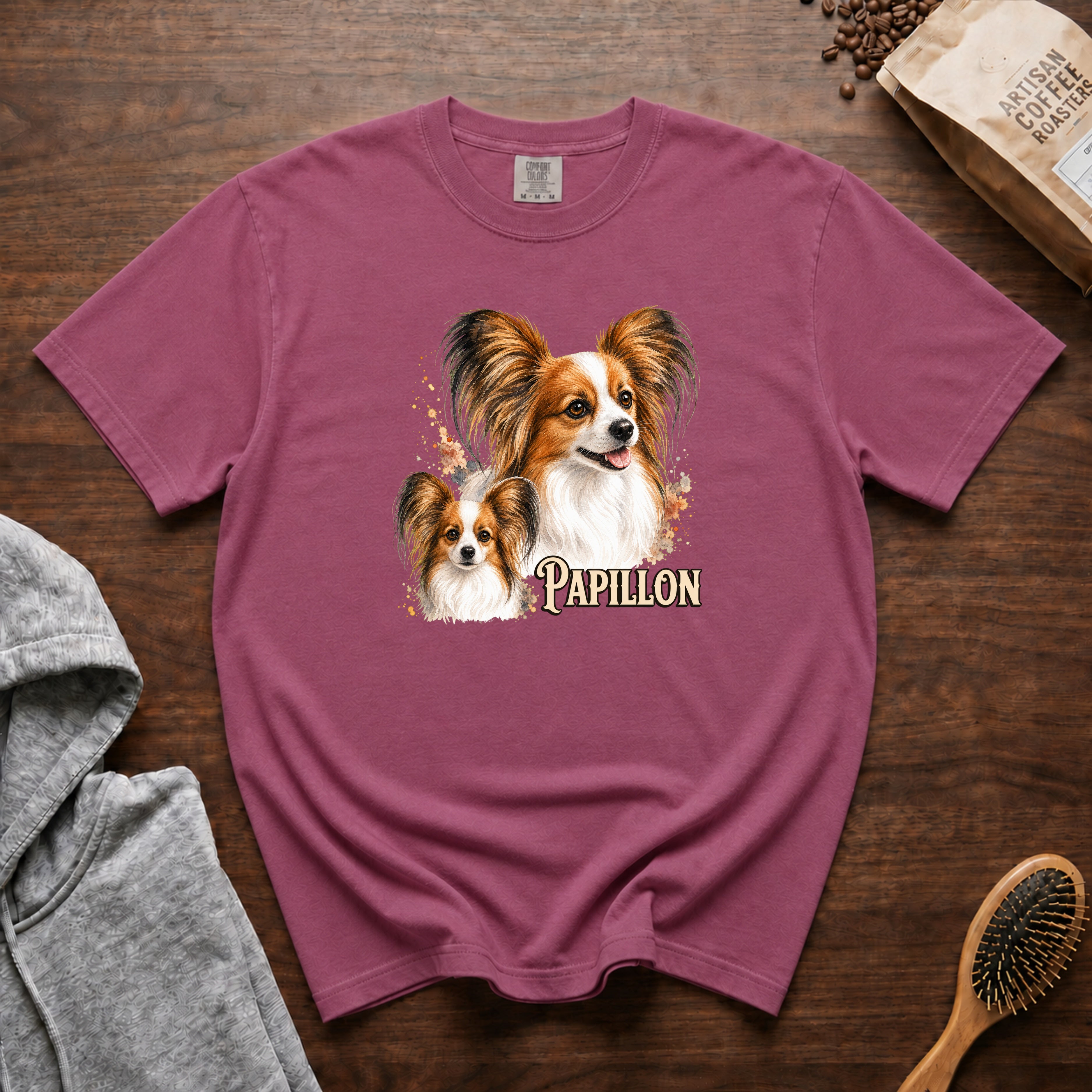 Papillon T-Shirt — Berry