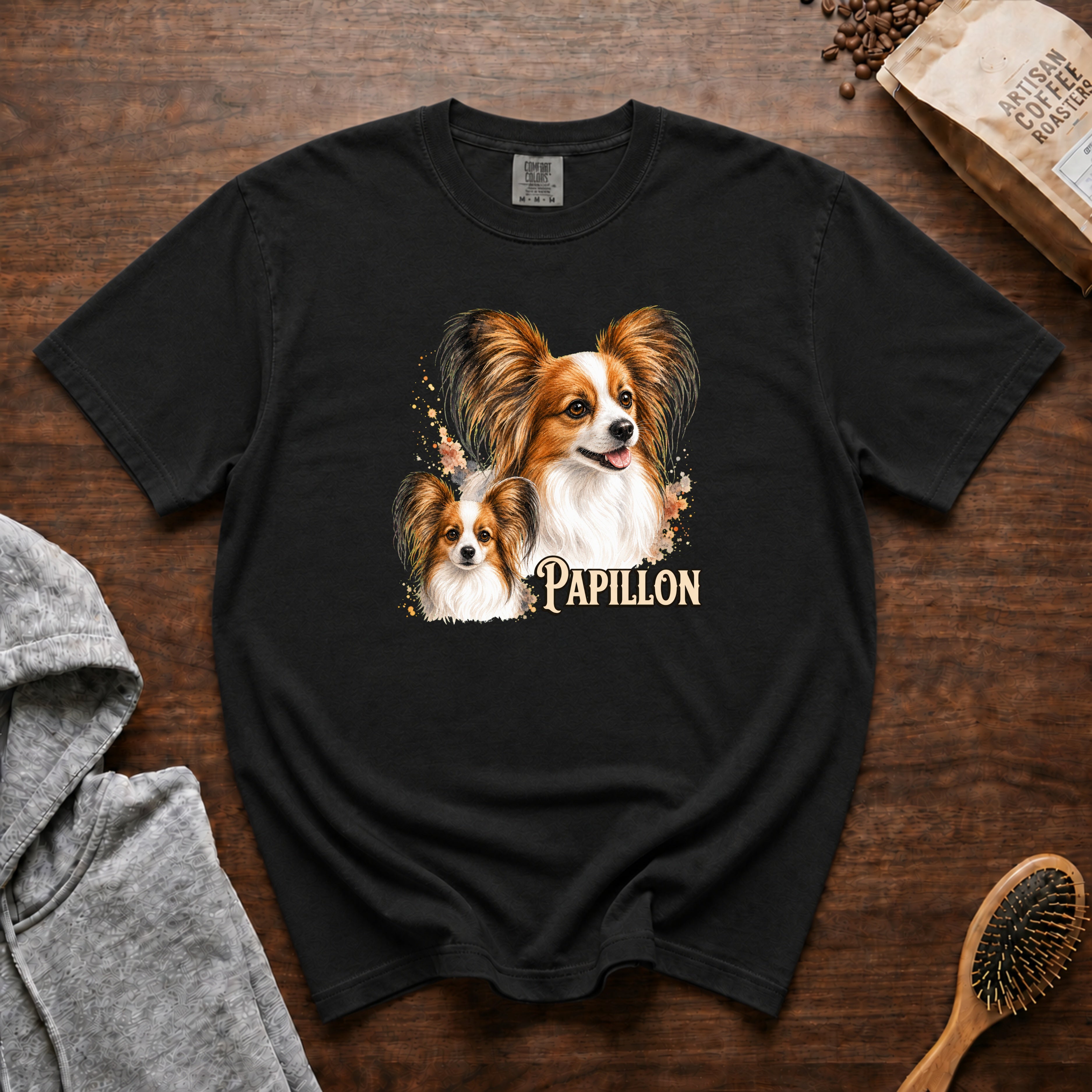 Papillon T-Shirt — Black