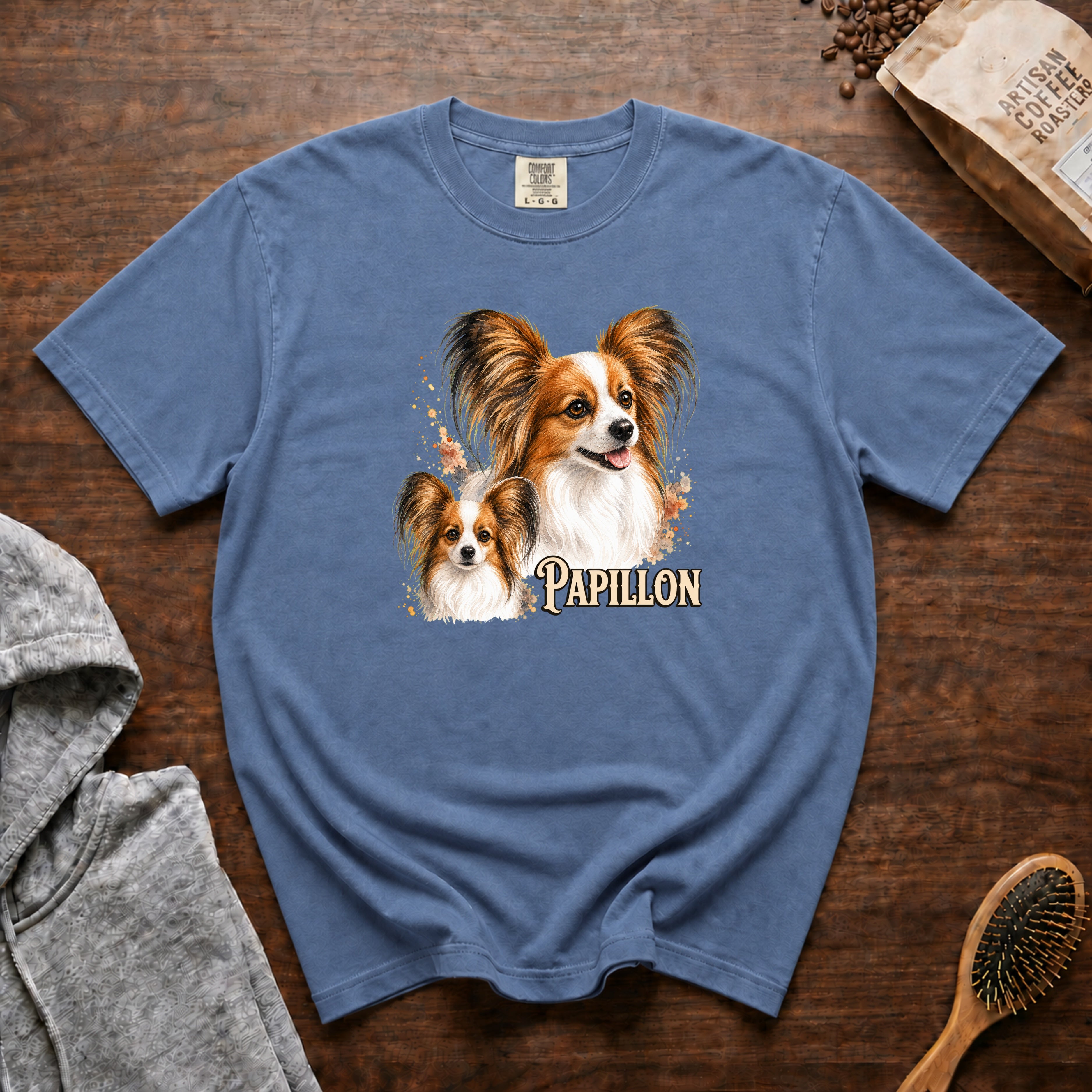 Papillon T-Shirt — Blue Jean