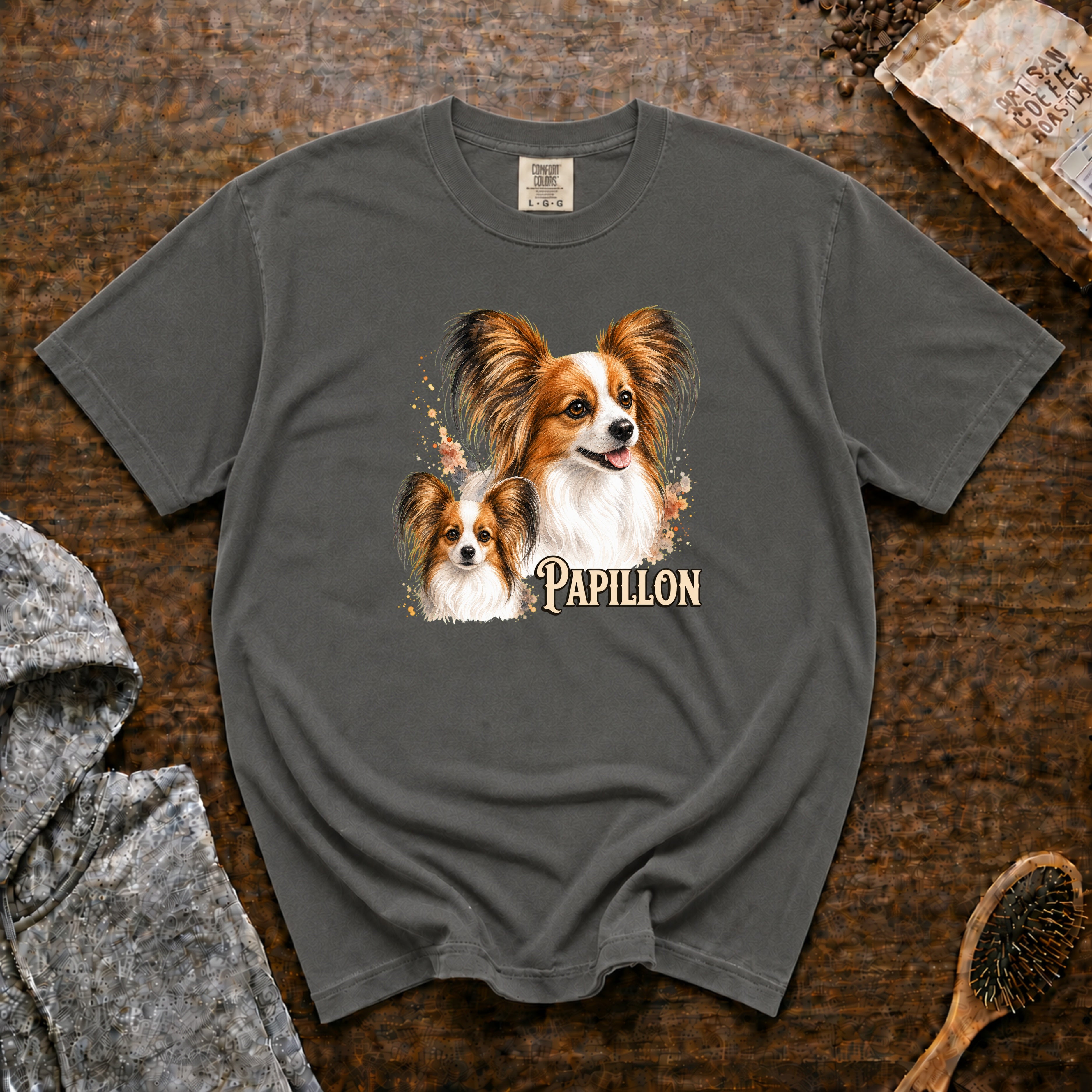 Papillon T-Shirt — Pepper