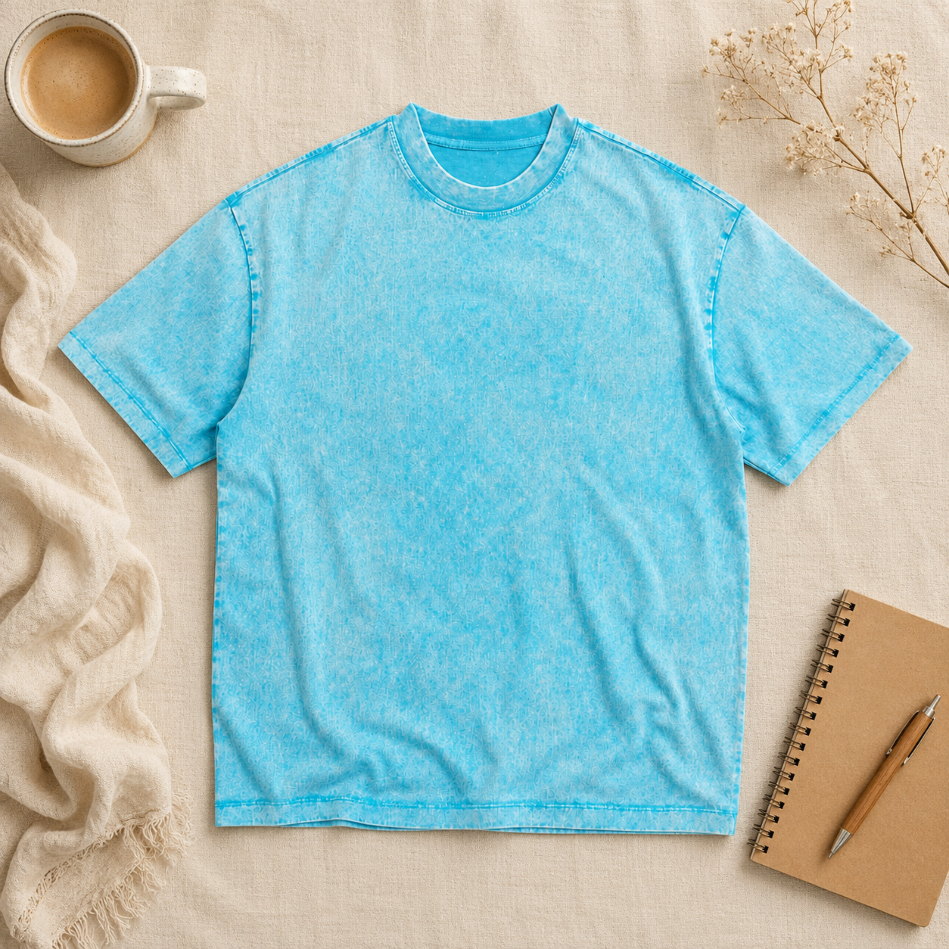 Unisex Oversized Snow Wash T-shirt 285GSM