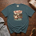 Paw Stop Diner 1 T-Shirt — Blue Spruce