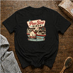 Paw Stop DinerT-Shirt — Black
